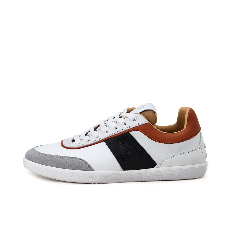 推荐商品：Tod's 绒面 时尚休闲 舒适百搭 平底 德训鞋 XXW68C0DP300V7B001 黑色/白色/褐色