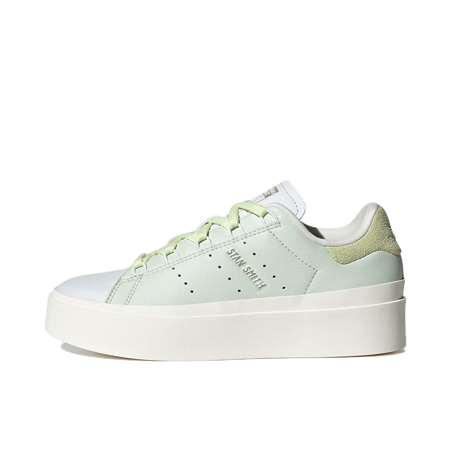 推荐商品：adidas originals Stan Smith Bonega 厚底增高 防滑耐磨 运动休闲鞋 绿色/白色