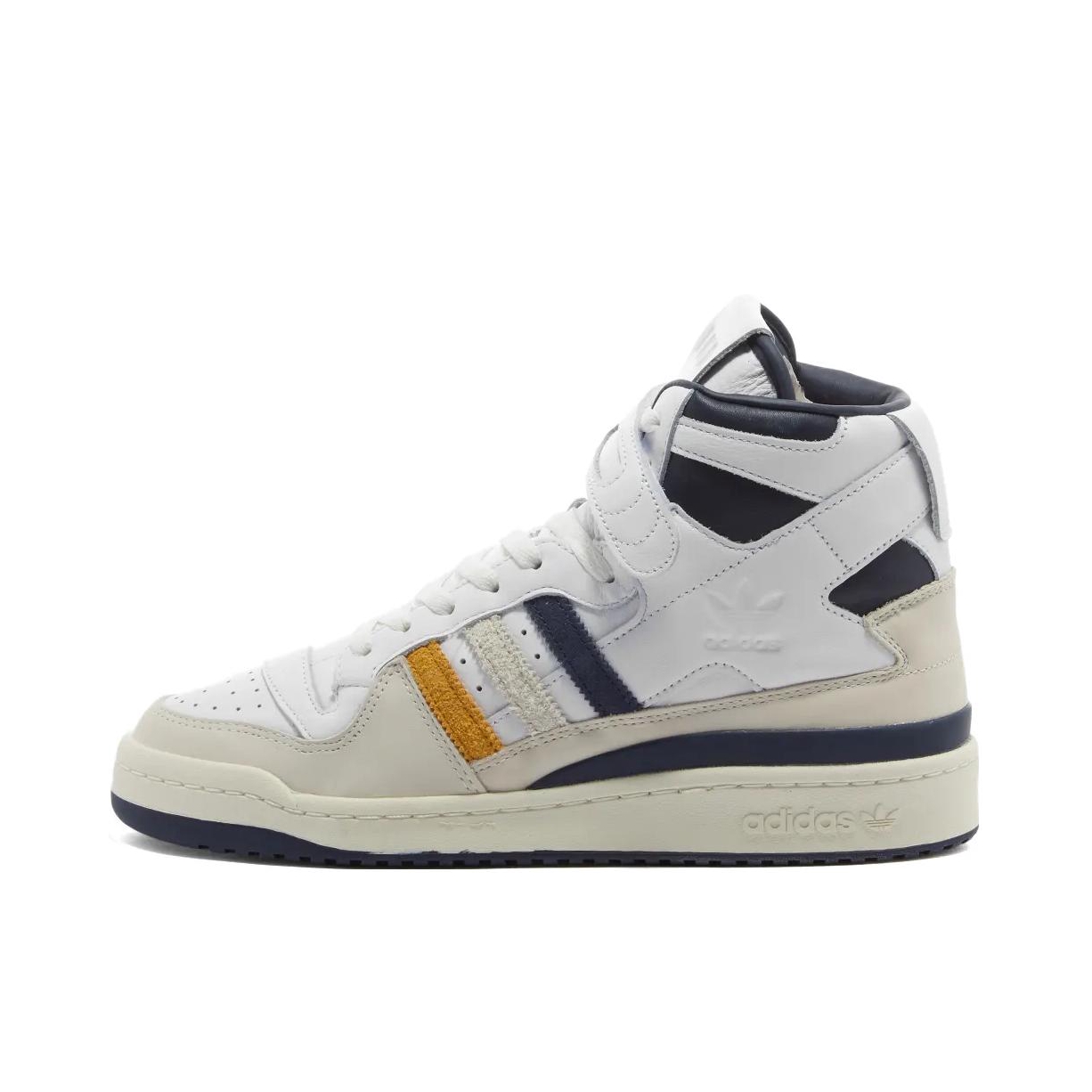 推荐商品：adidas Originals Forum 板鞋 轻便复古防滑时尚魔术贴篮球风薄底包裹性 END.联名/白色/青色/黄色