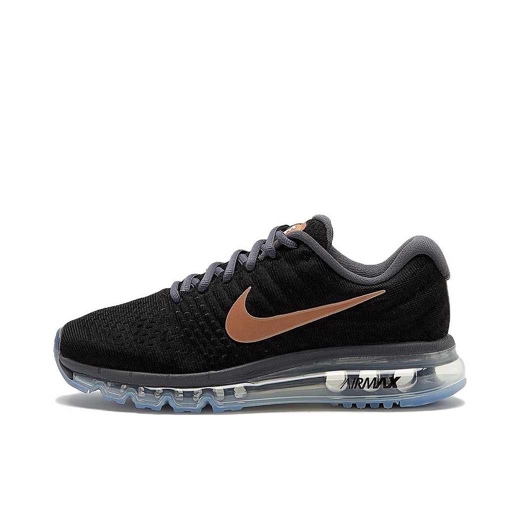 推荐商品：Nike Air Max 2017 跑鞋 减震回弹防滑耐磨舒适透气运动织物支撑简约休闲短跑 Black Orange 黑橘