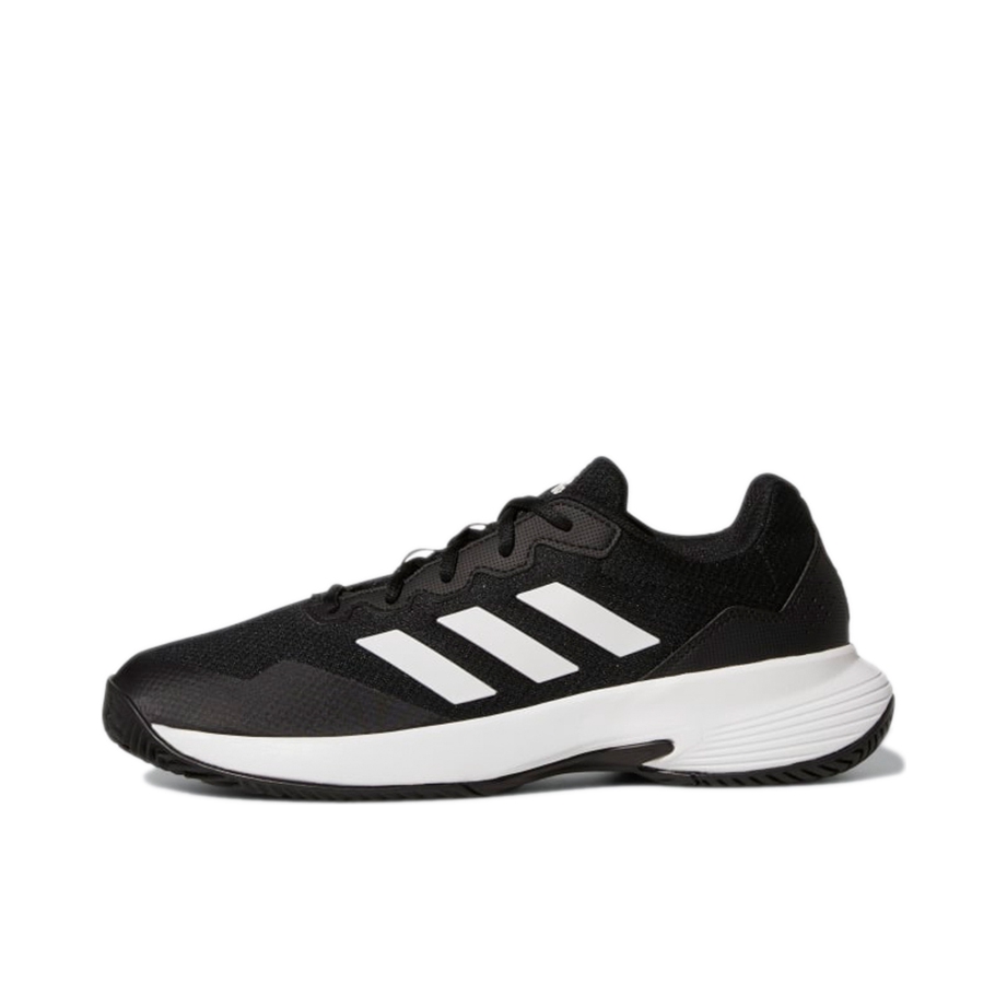 推荐商品：adidas GameCourt 2.0 耐磨防滑 网面网布 透气 缓震 网球鞋 黑色/白色