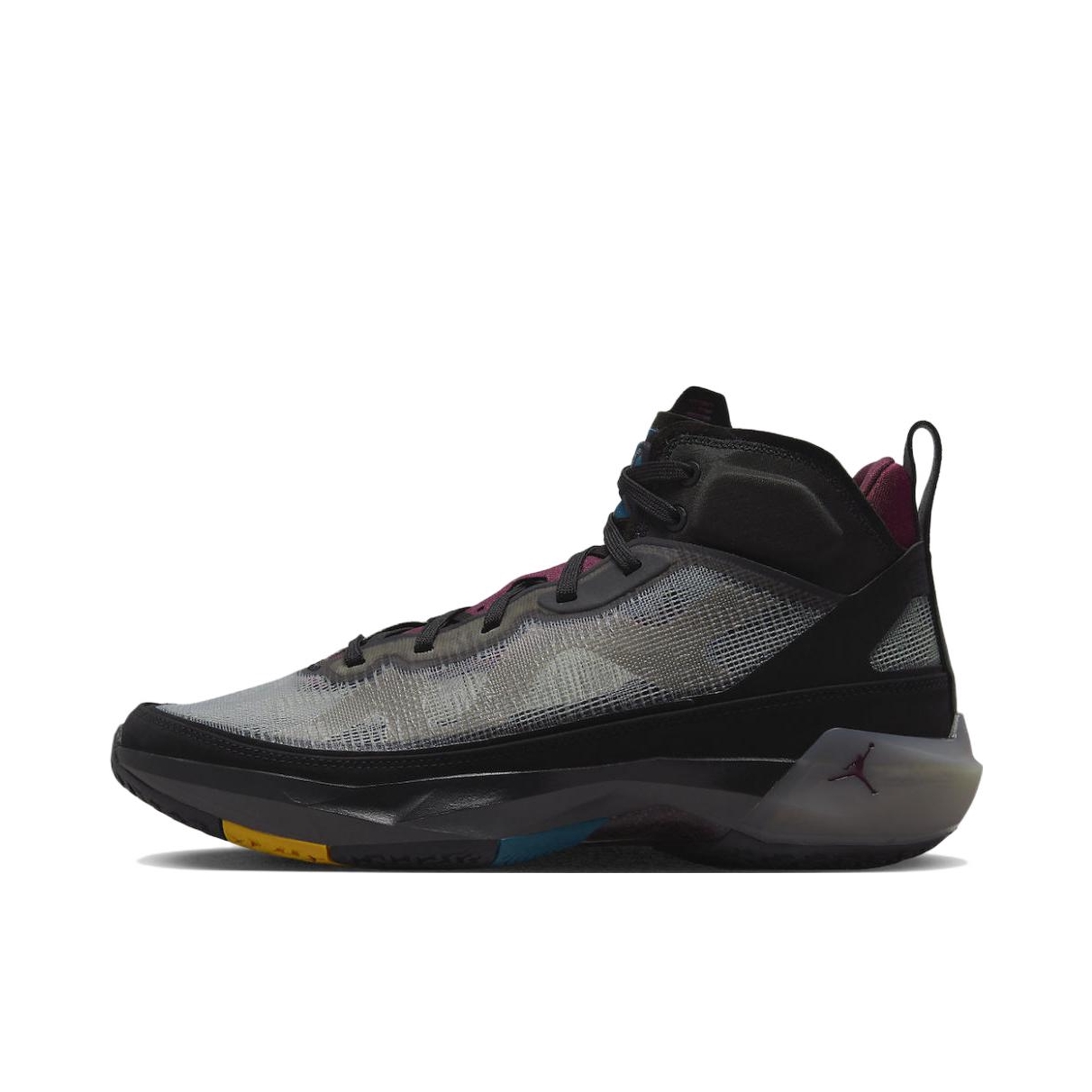 推荐商品：Air Jordan 37 篮球鞋 防滑耐磨缓震透气时尚百搭实战 国外版/黑色/灰色/紫色