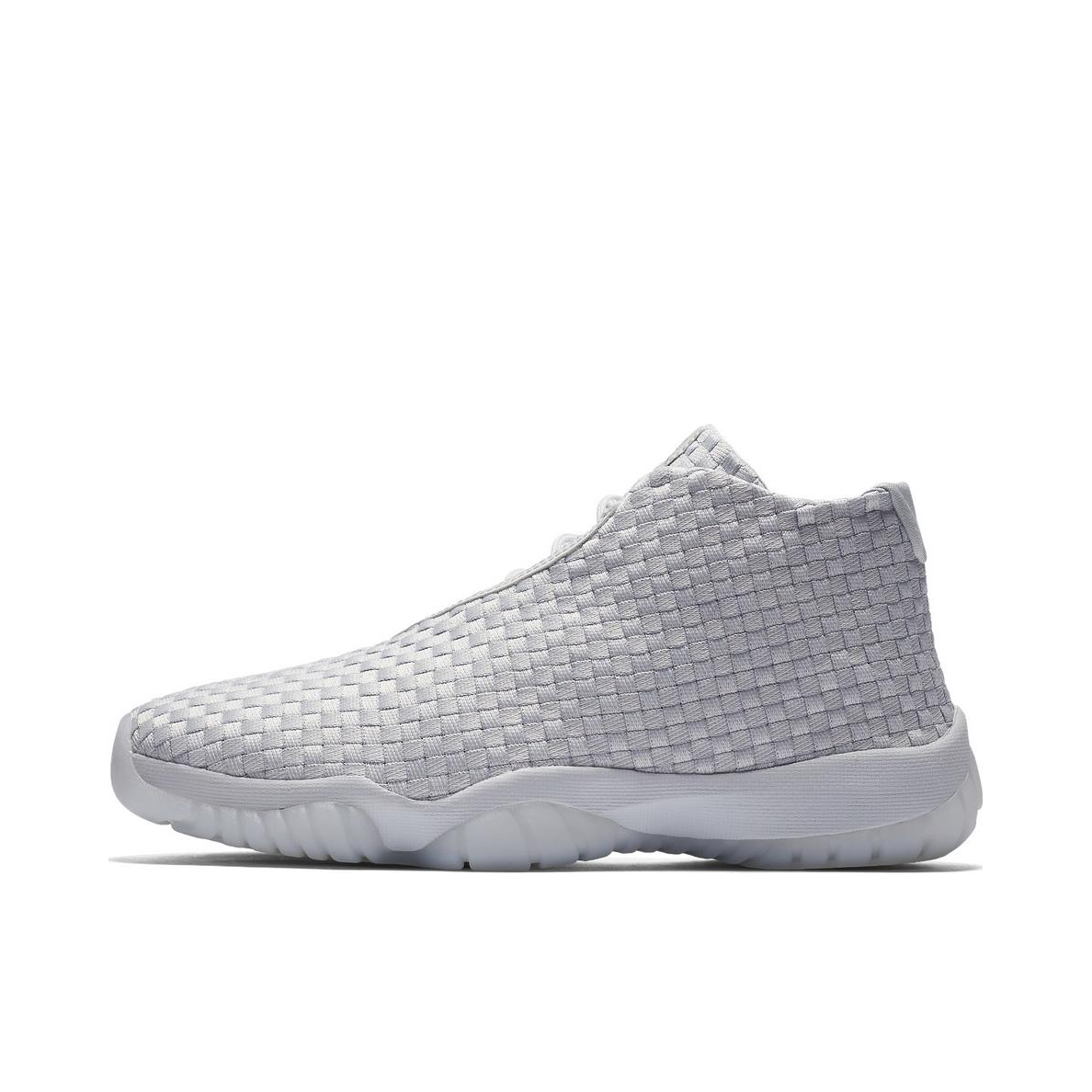推荐商品：Air Jordan Future 篮球鞋 减震回弹防滑耐磨舒适透气复古编织织物 Pure Platinum 白色/银色