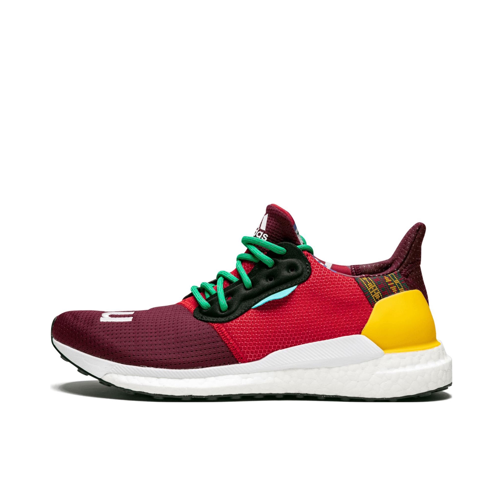 推荐商品：adidas Solar Hu Glide 跑鞋 缓震回弹防滑耐磨透气织物马拉松运动休闲 Pharrell Williams/Friends and Family 亲友限定