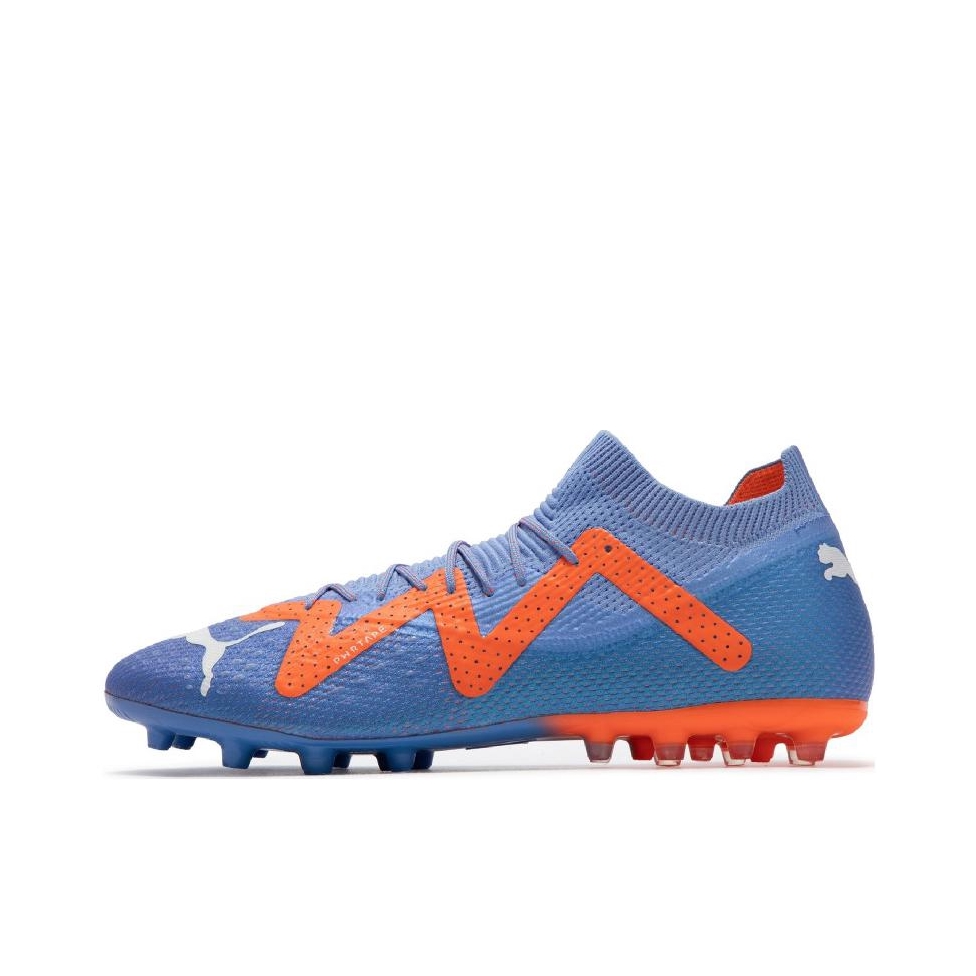 推荐商品：Puma/彪马 Future Ultimate MG 人造草坪 比赛训练 防滑耐磨 舒适 短钉 胶质 圆头 足球鞋 蓝色/橙色