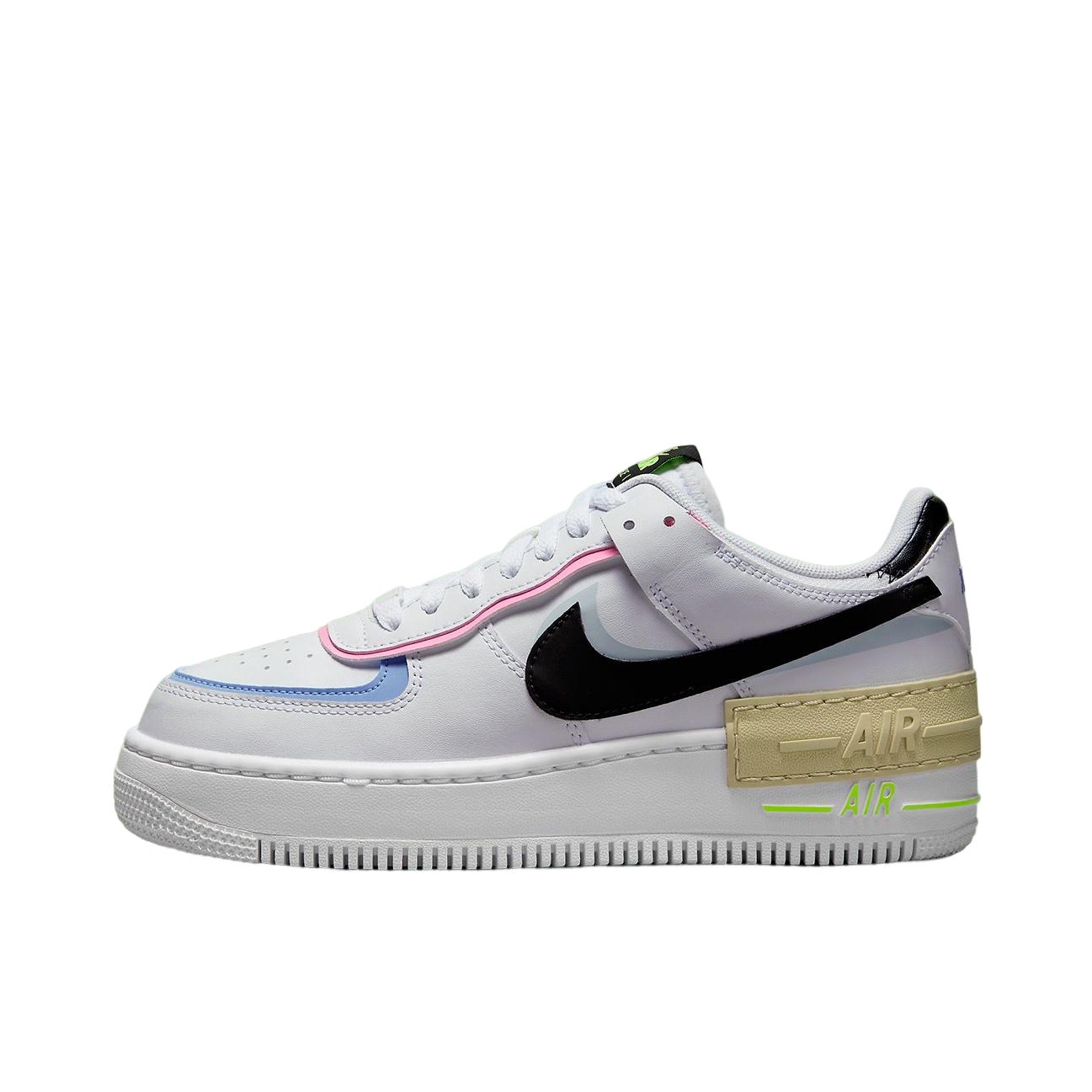 推荐商品：Nike Air Force 1 空军一号 板鞋 轻便舒适百搭耐磨防滑复古 Shadow/白色/黑色/浅黄