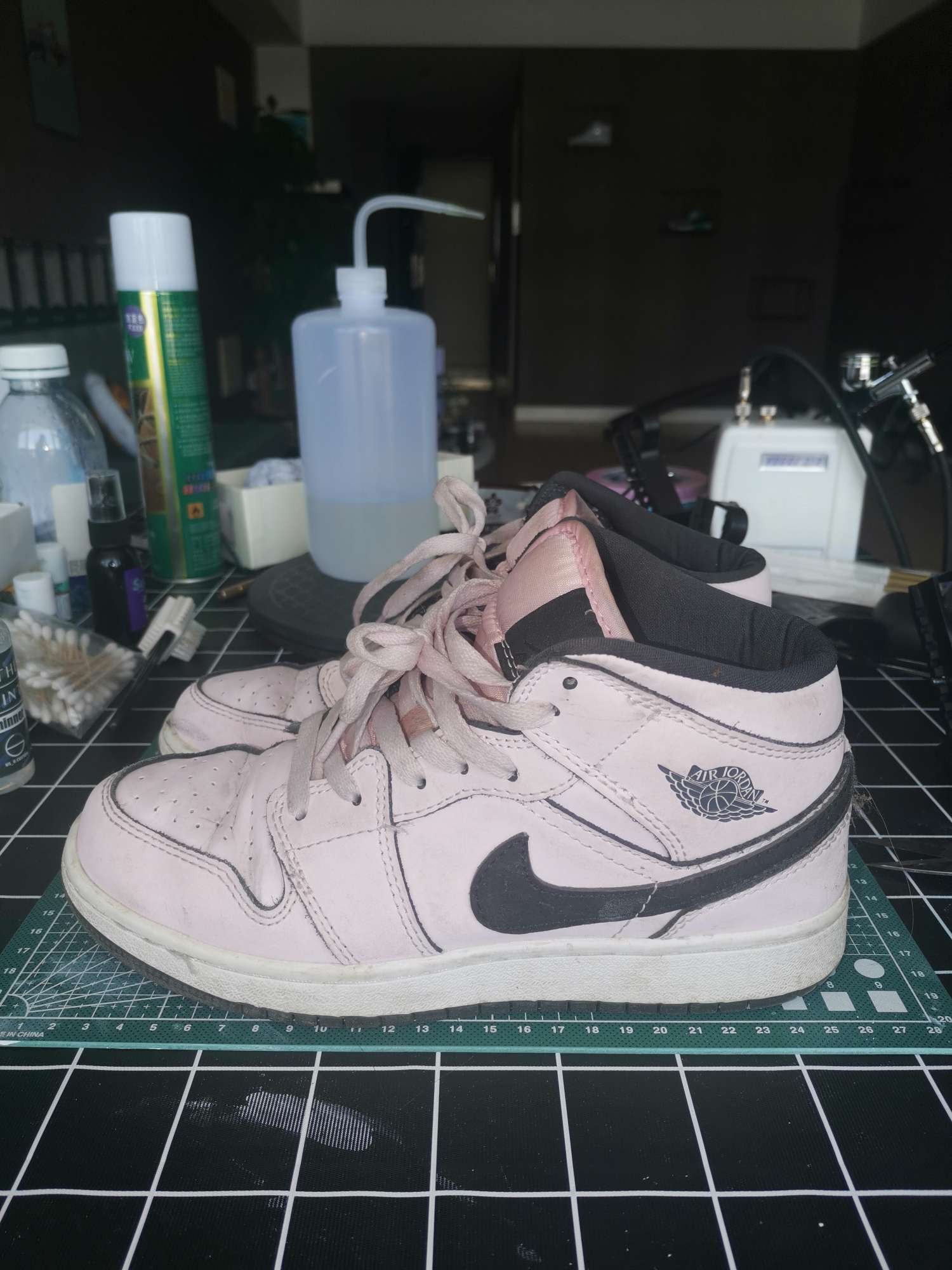 AJ1 Mid Pink Foam樱花粉