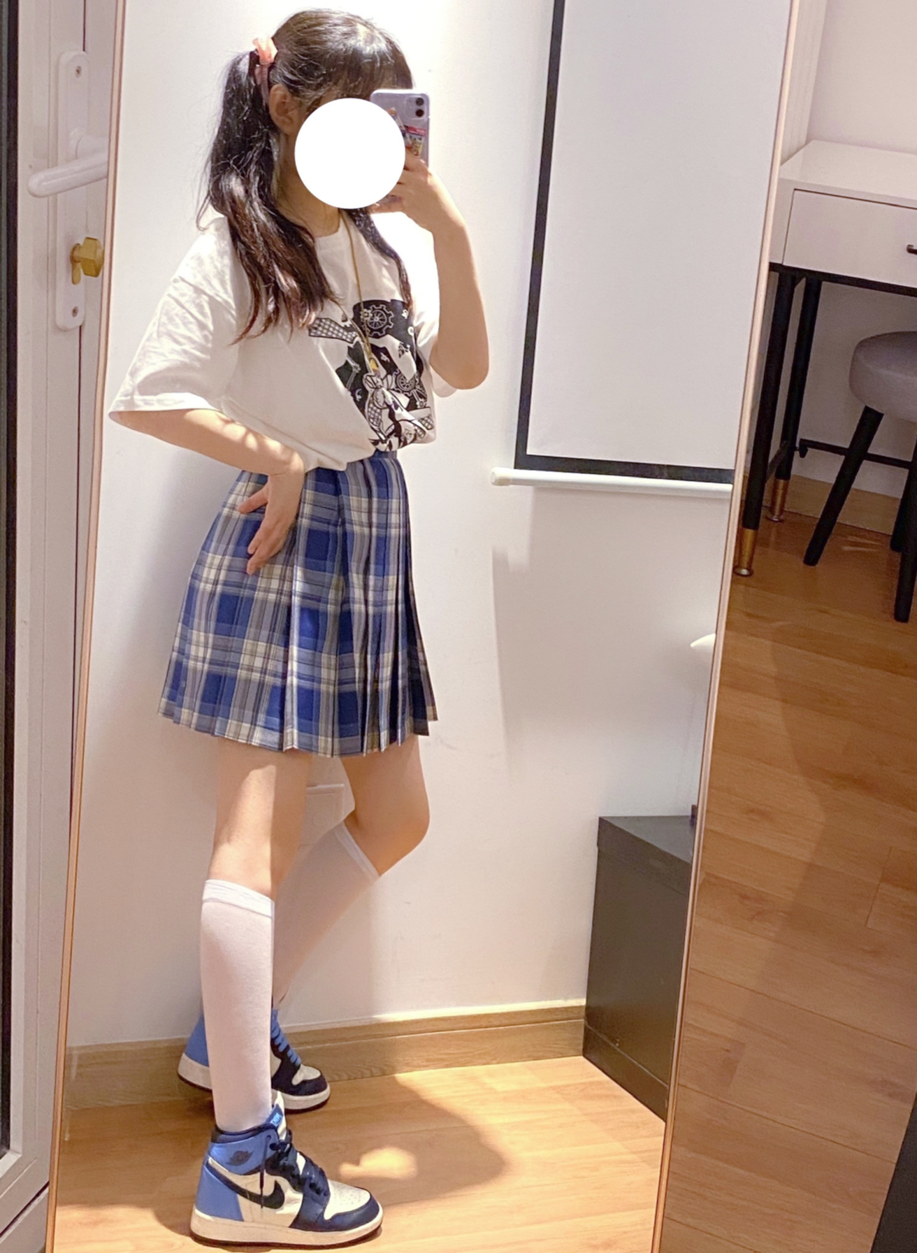 长筒袜配aj也太绝了叭!