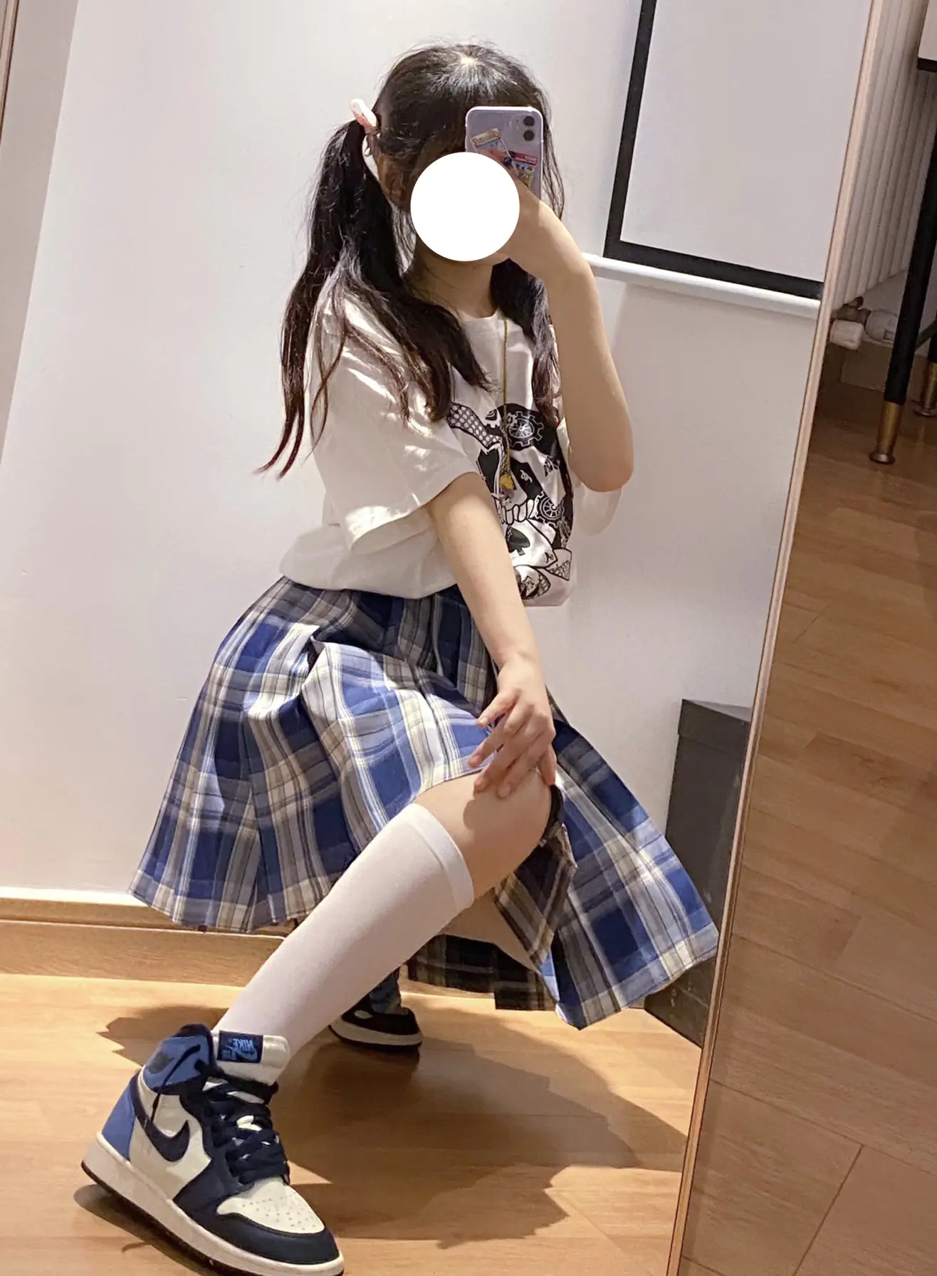长筒袜配aj也太绝了叭!