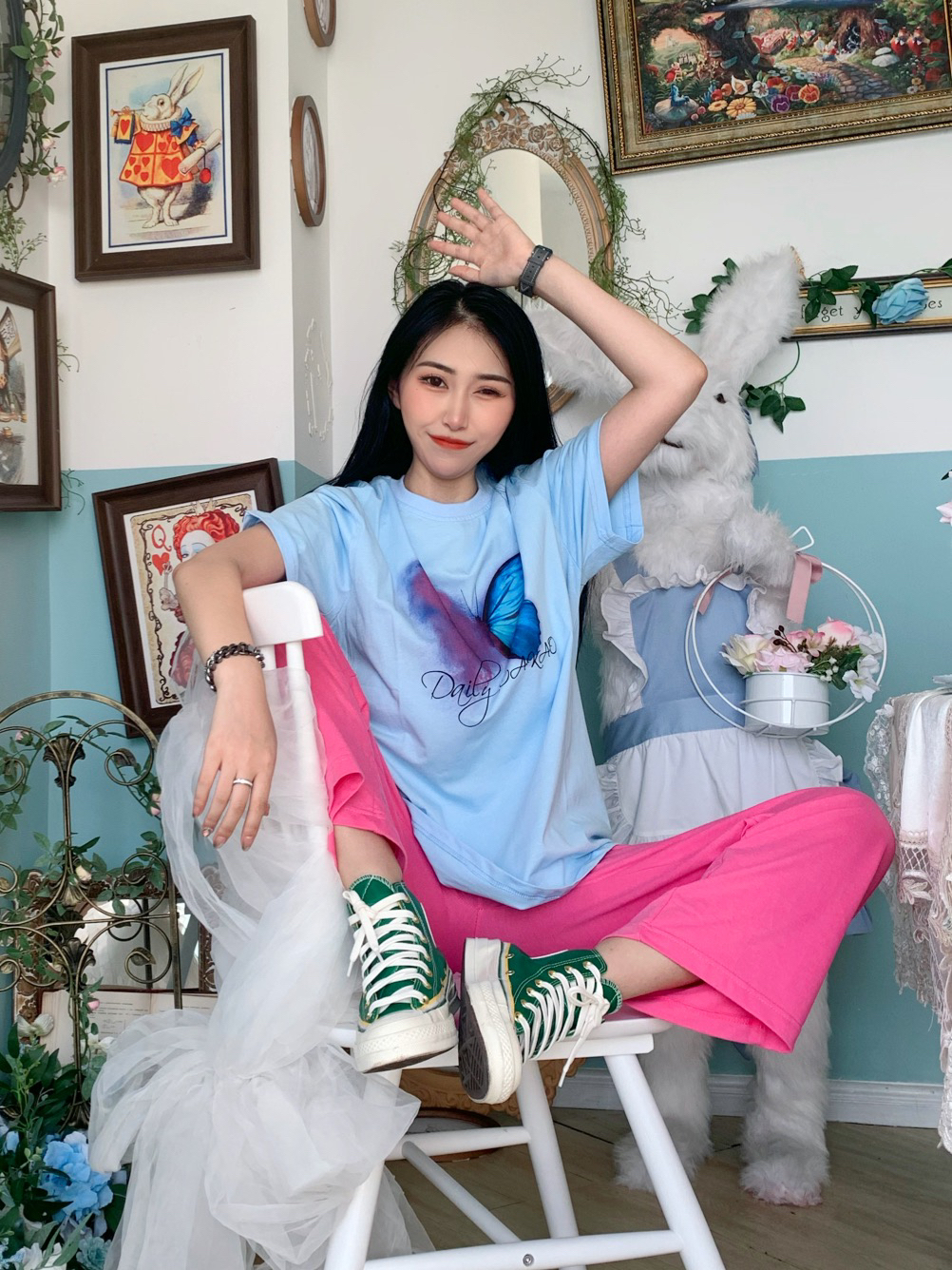 谁说穿裙子才能穿出仙气飘飘的感觉！