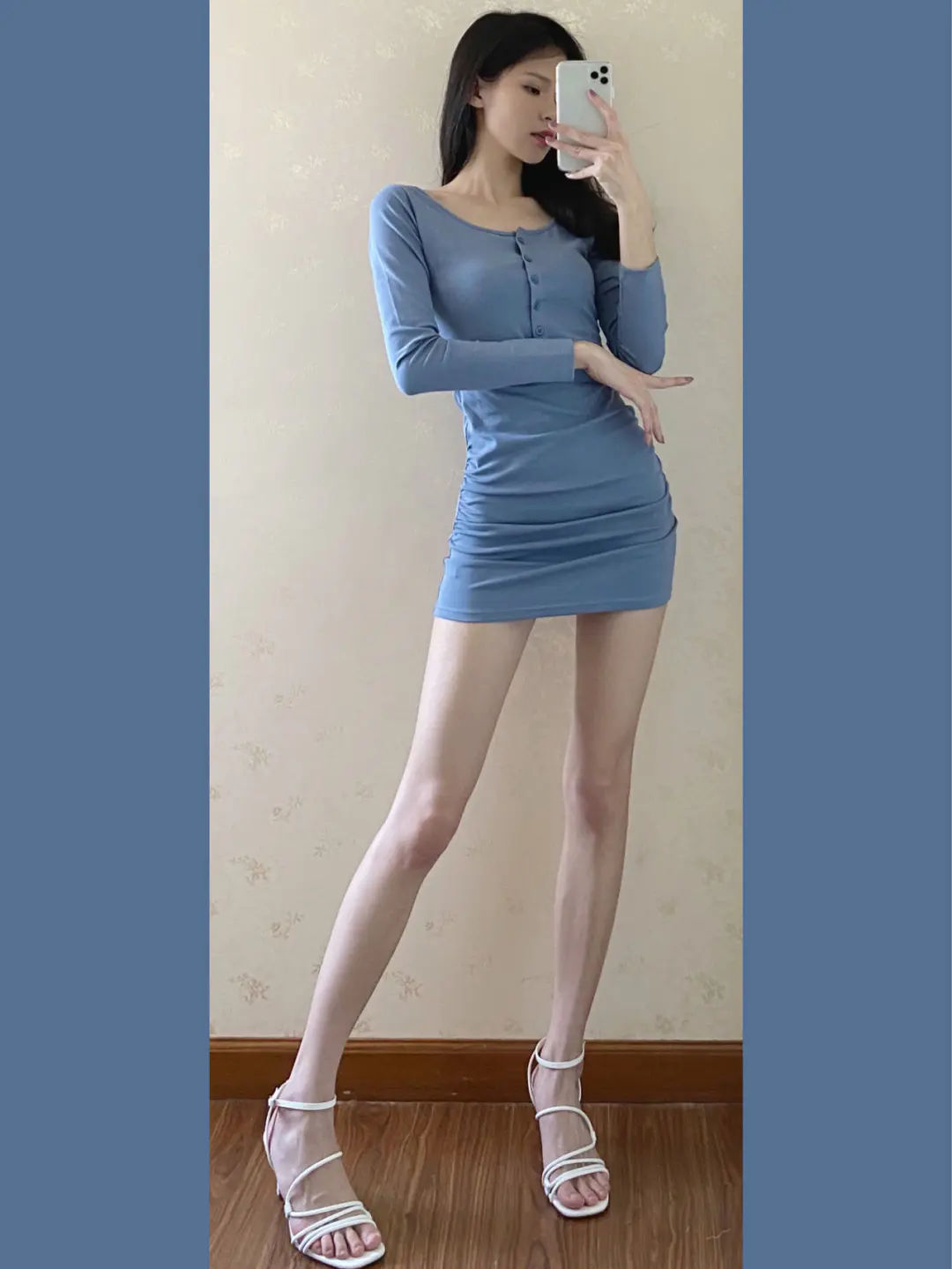 今天穿什么🤔假两件包臀连衣裙👗