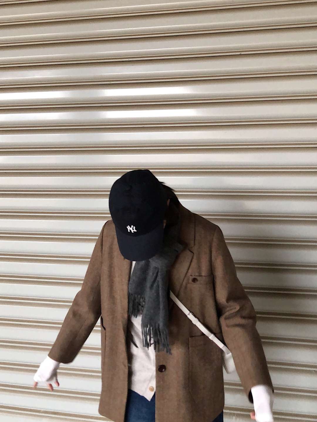 冬日复古呢子西装外套叠穿分享