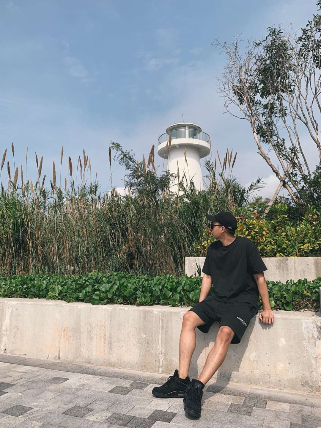 All black