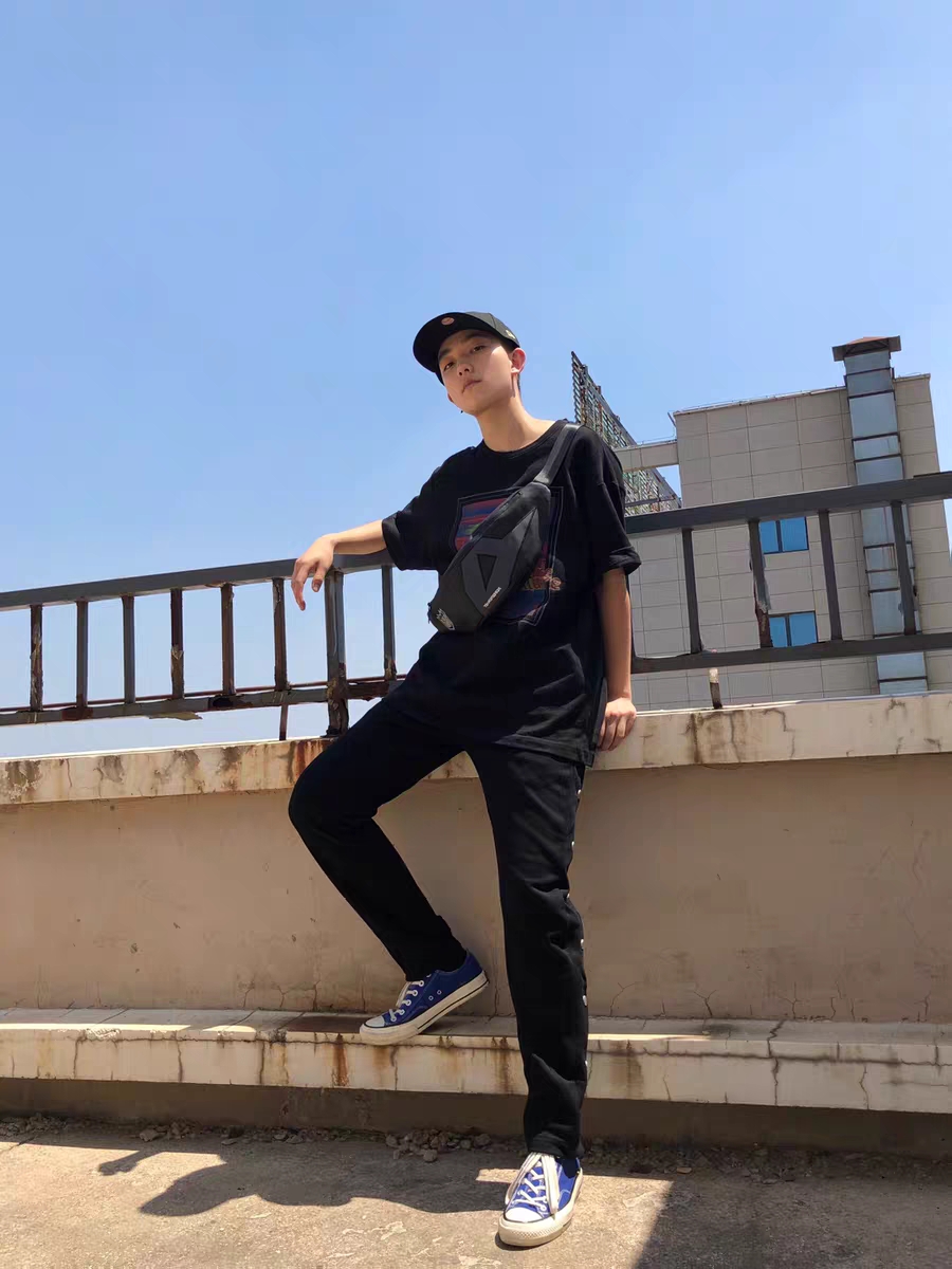 BONELESS 毛圈排扣长裤 K209