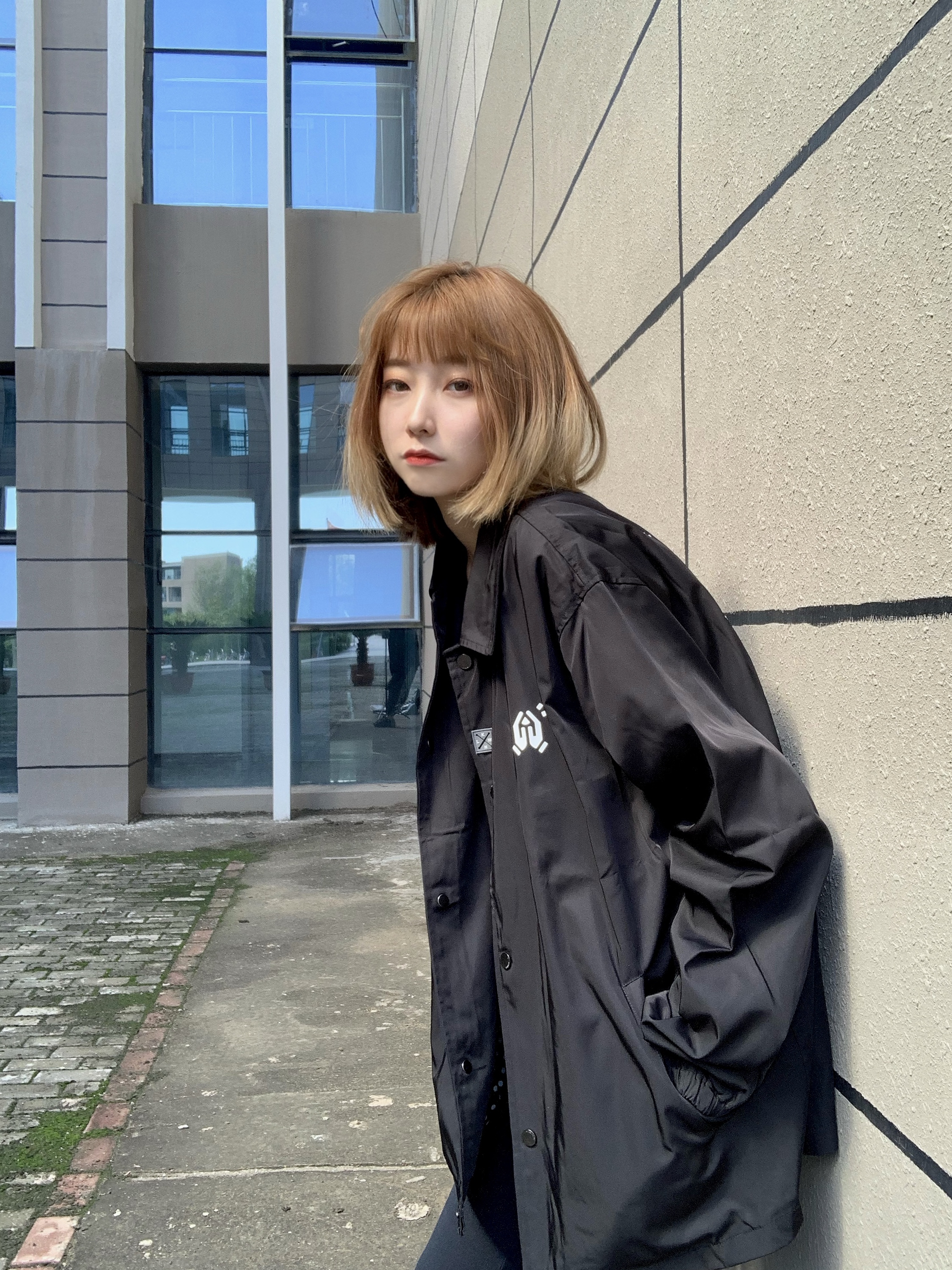 祈祷印花长袖