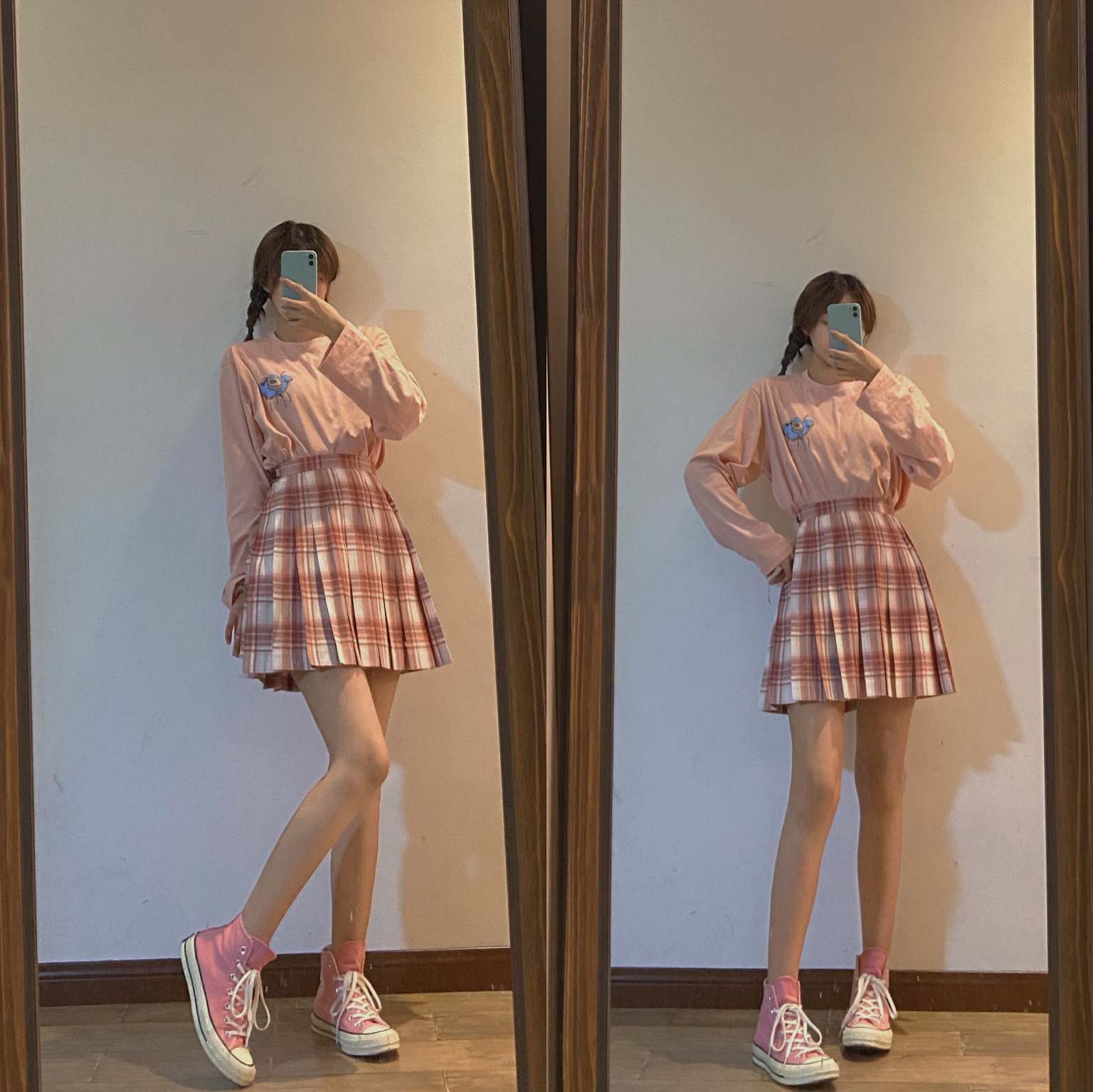 JK日常｜粉红小花的ootd