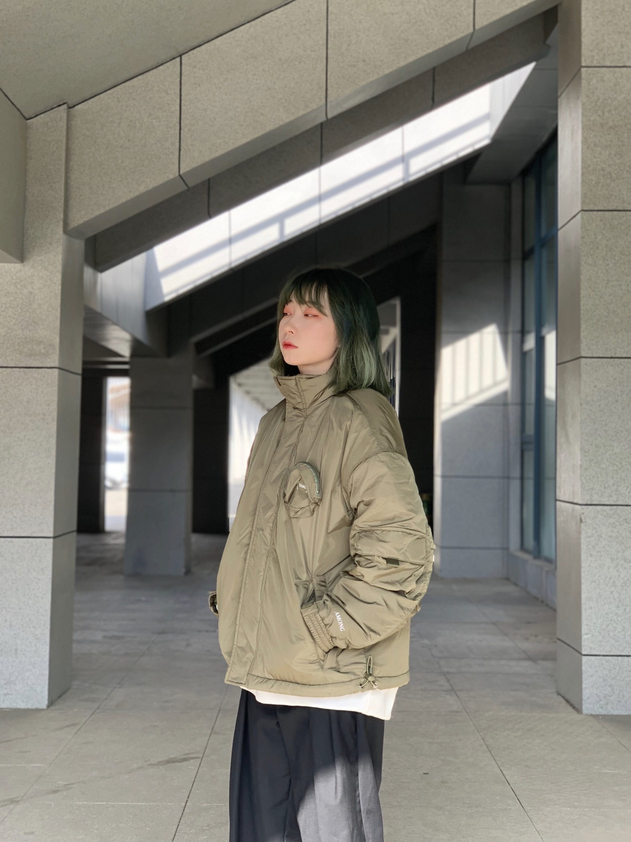 OOTD|军事风工装保暖棉衣