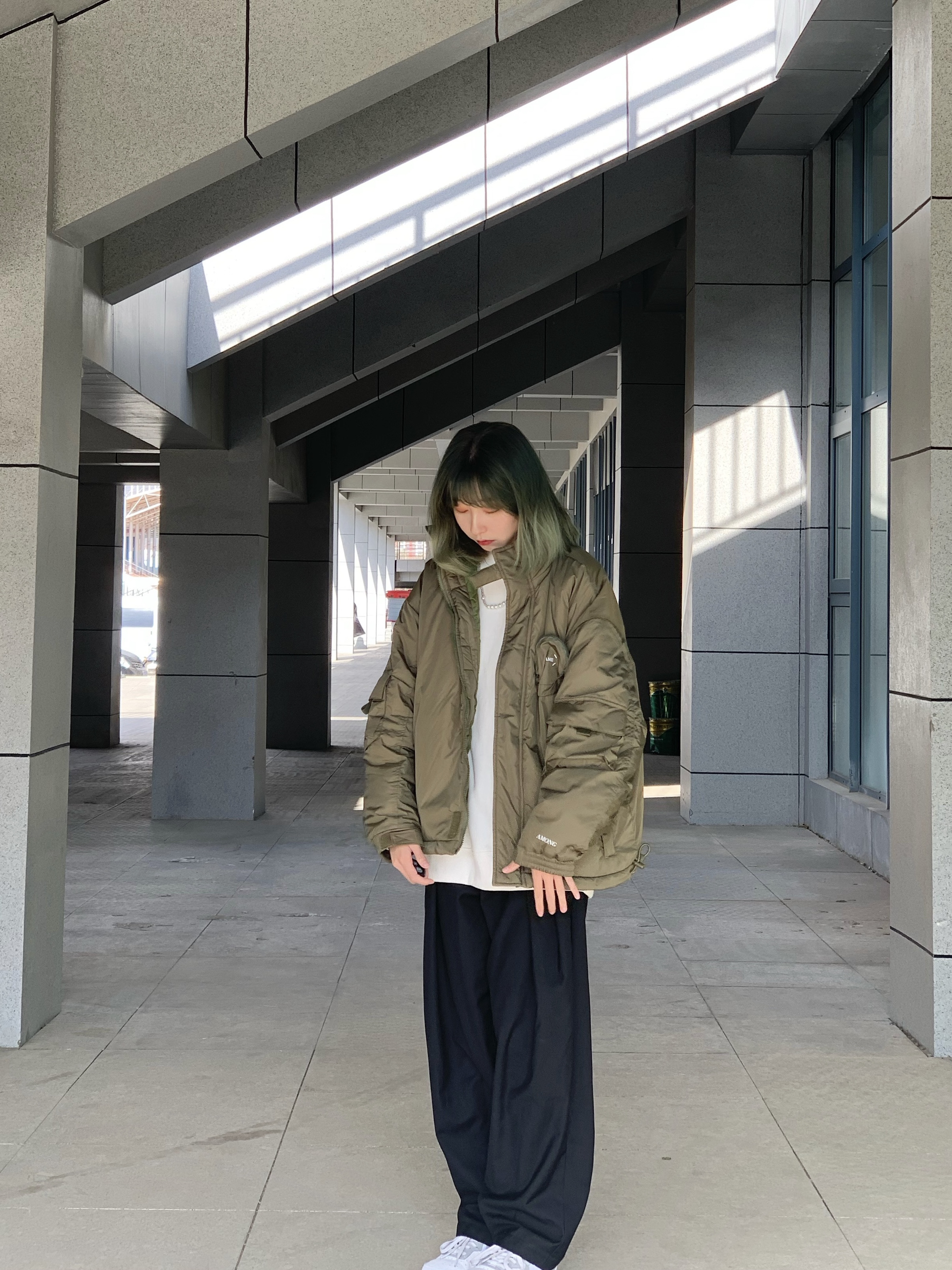 OOTD|军事风工装保暖棉衣