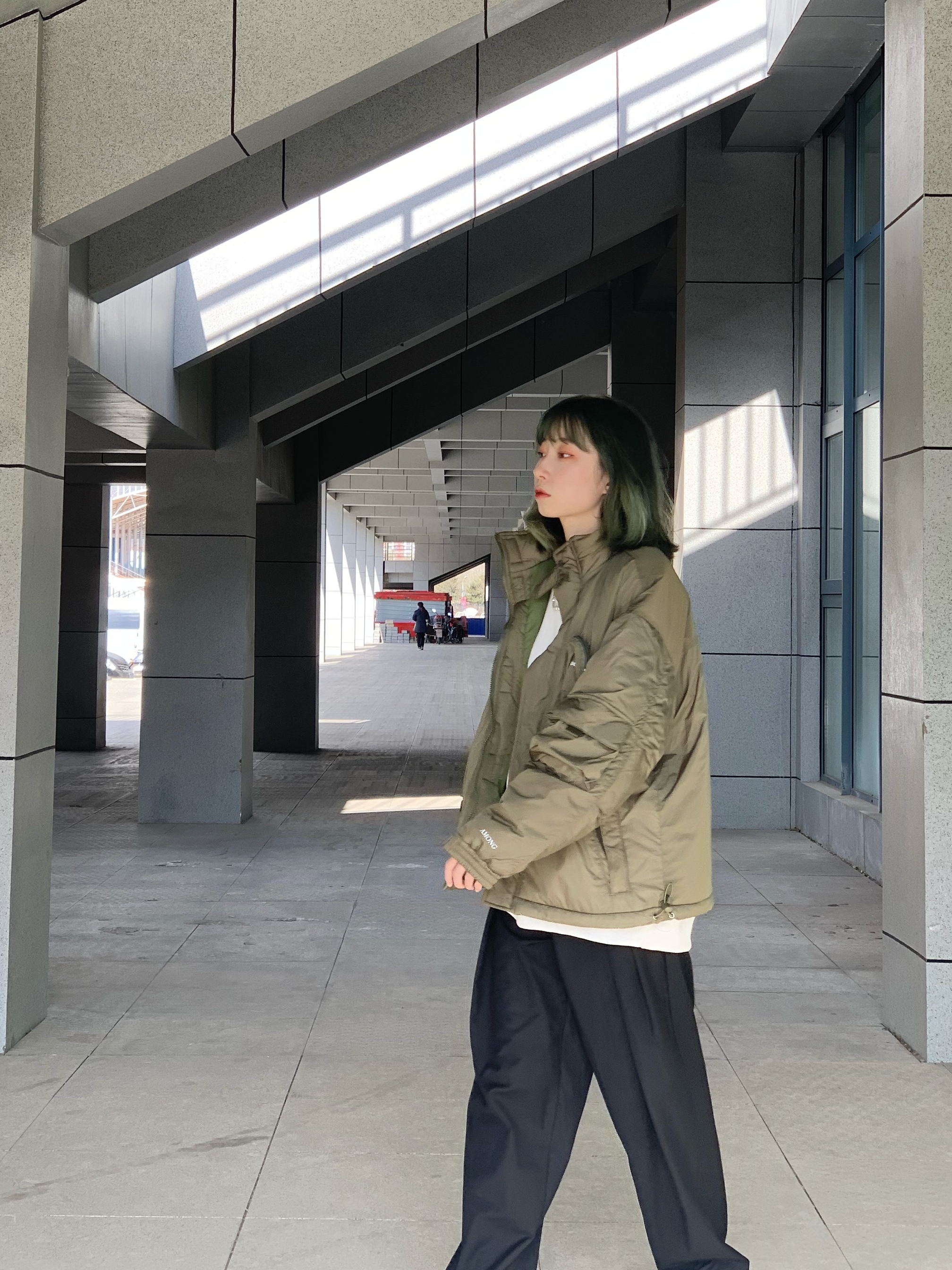OOTD|军事风工装保暖棉衣