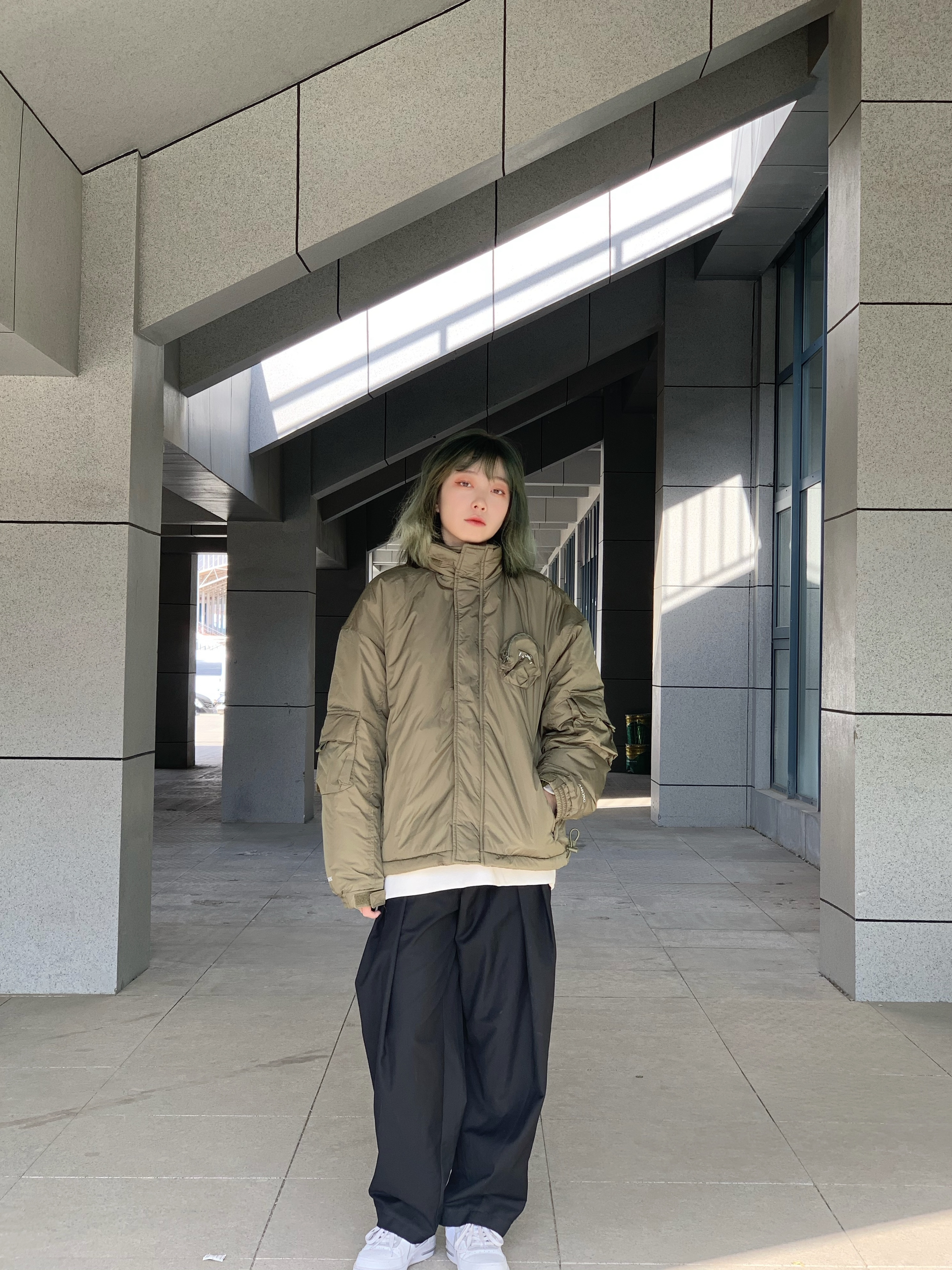OOTD|军事风工装保暖棉衣