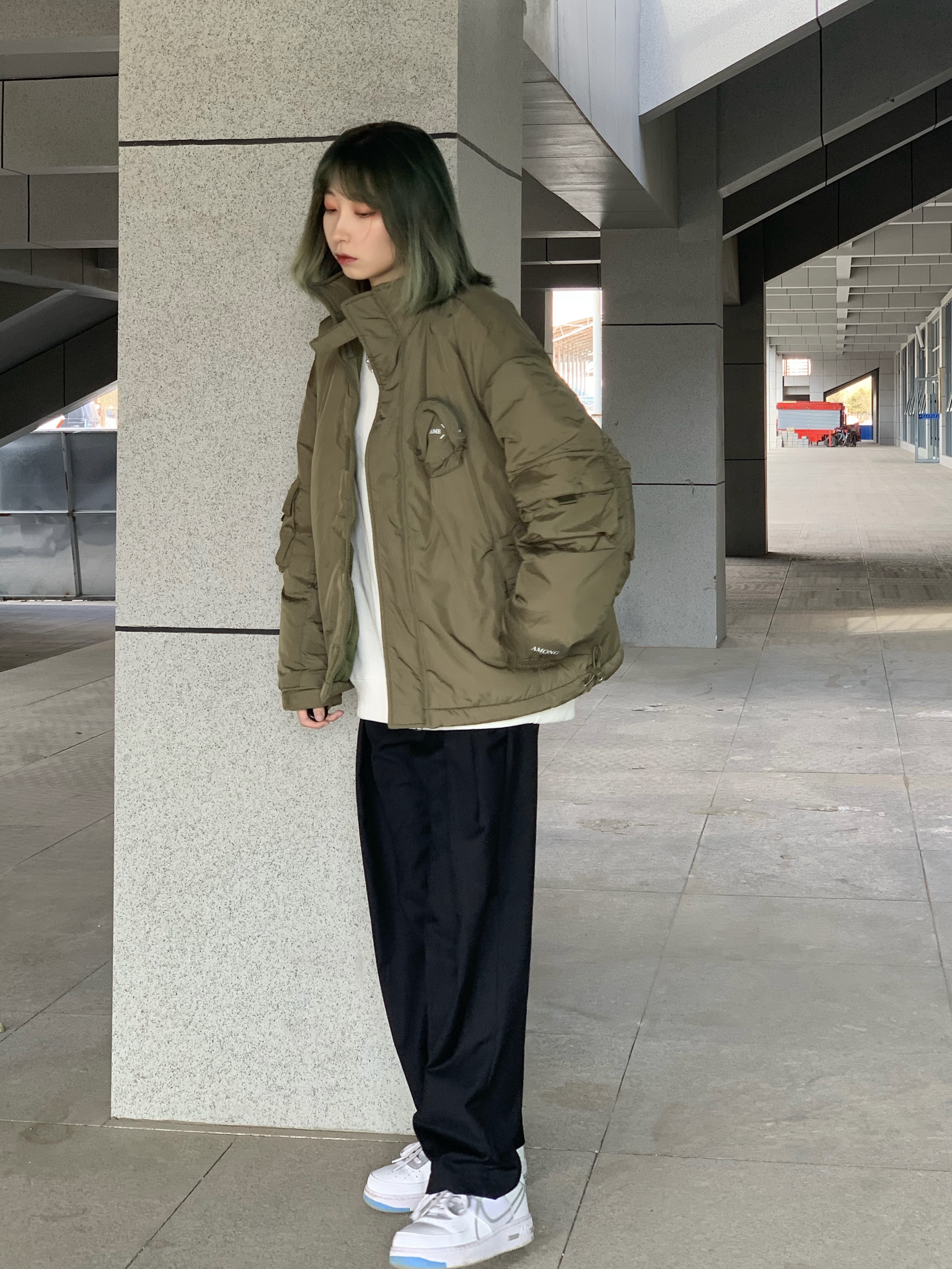 OOTD|军事风工装保暖棉衣