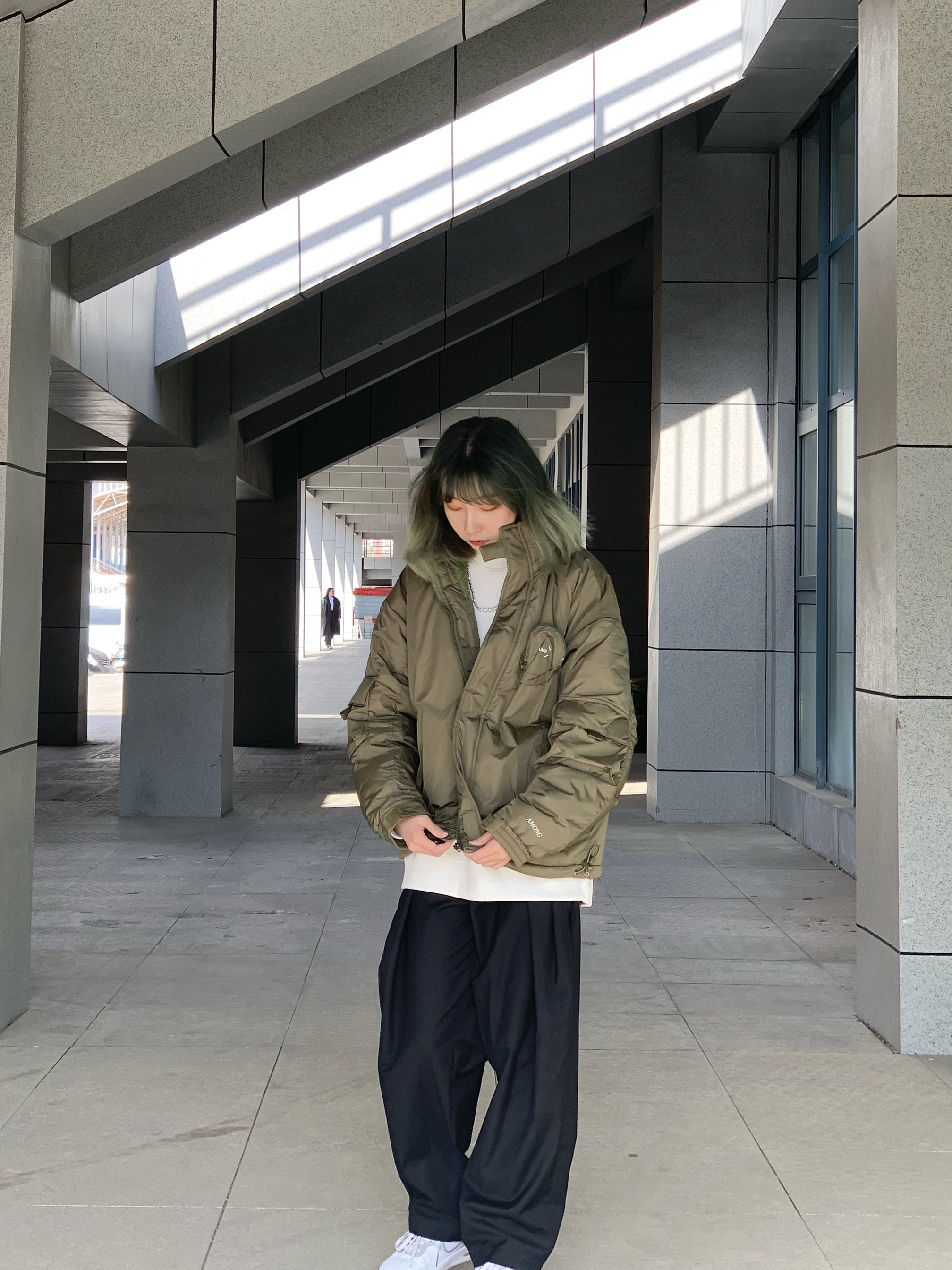 OOTD|军事风工装保暖棉衣