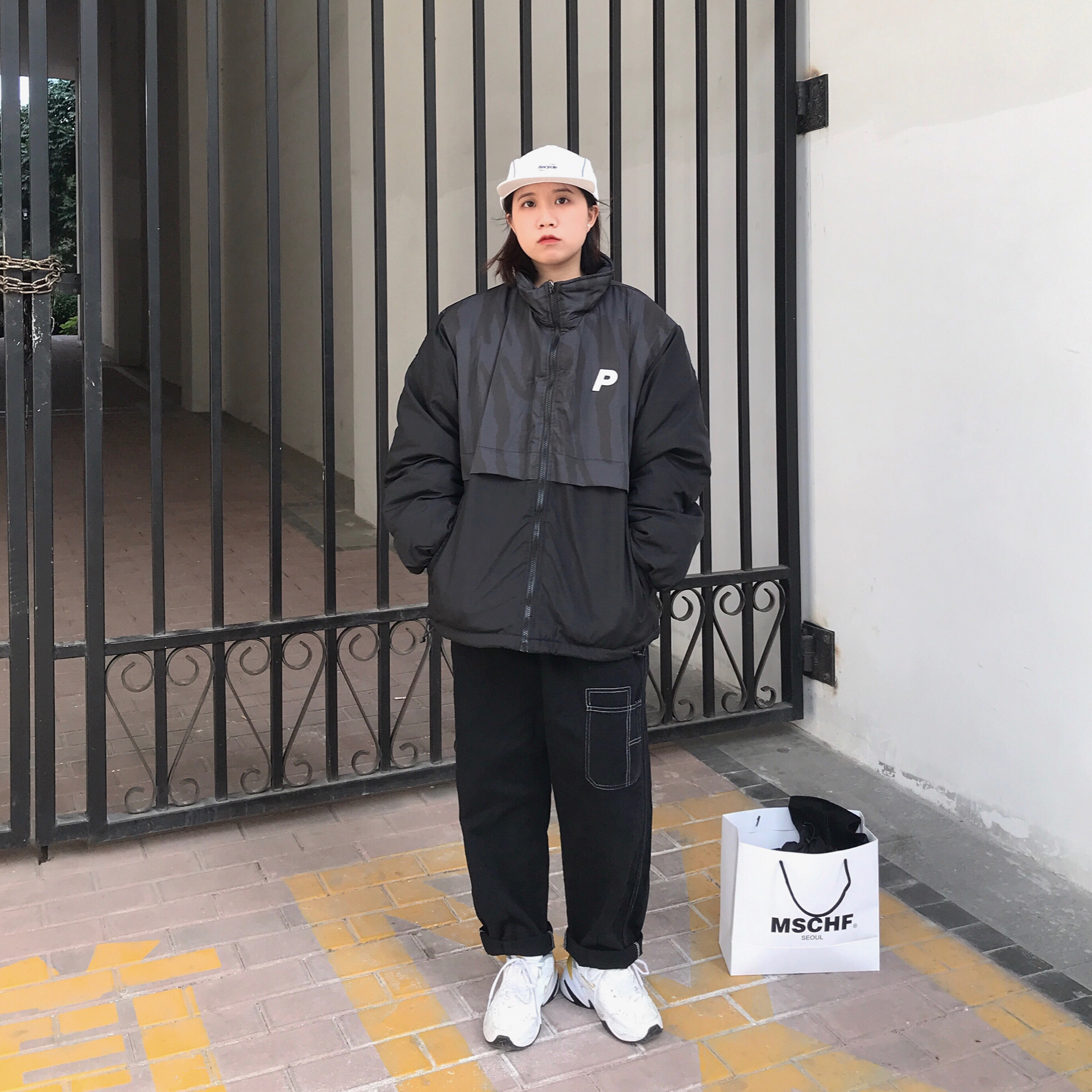 OOTD | 冬季百搭拼接棉服