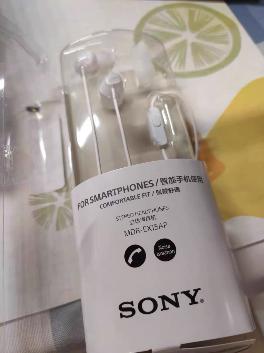 索尼MDR-EX15AP入耳式耳机