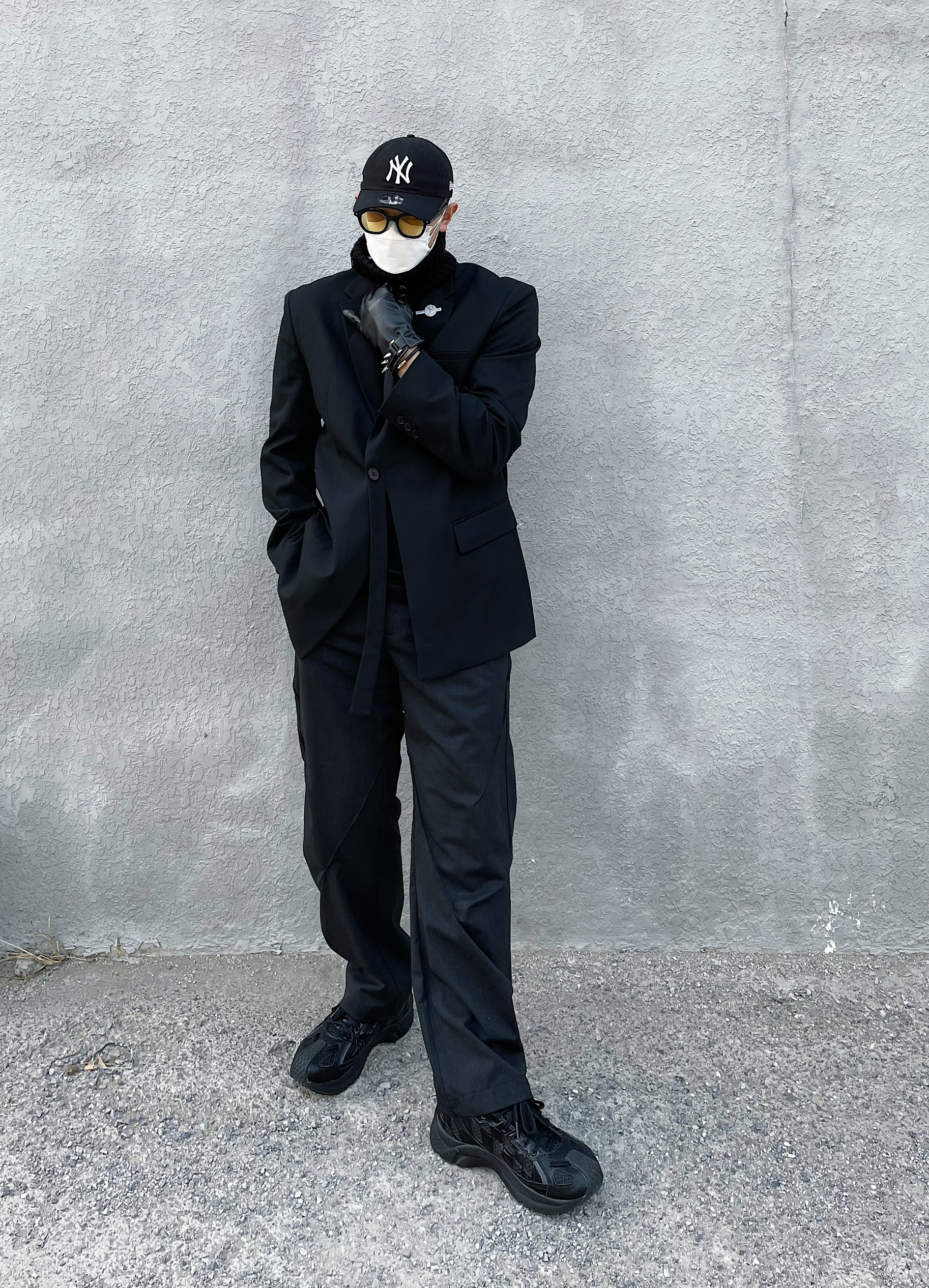 梵高outfit｜黑色绅士西服搭配分享