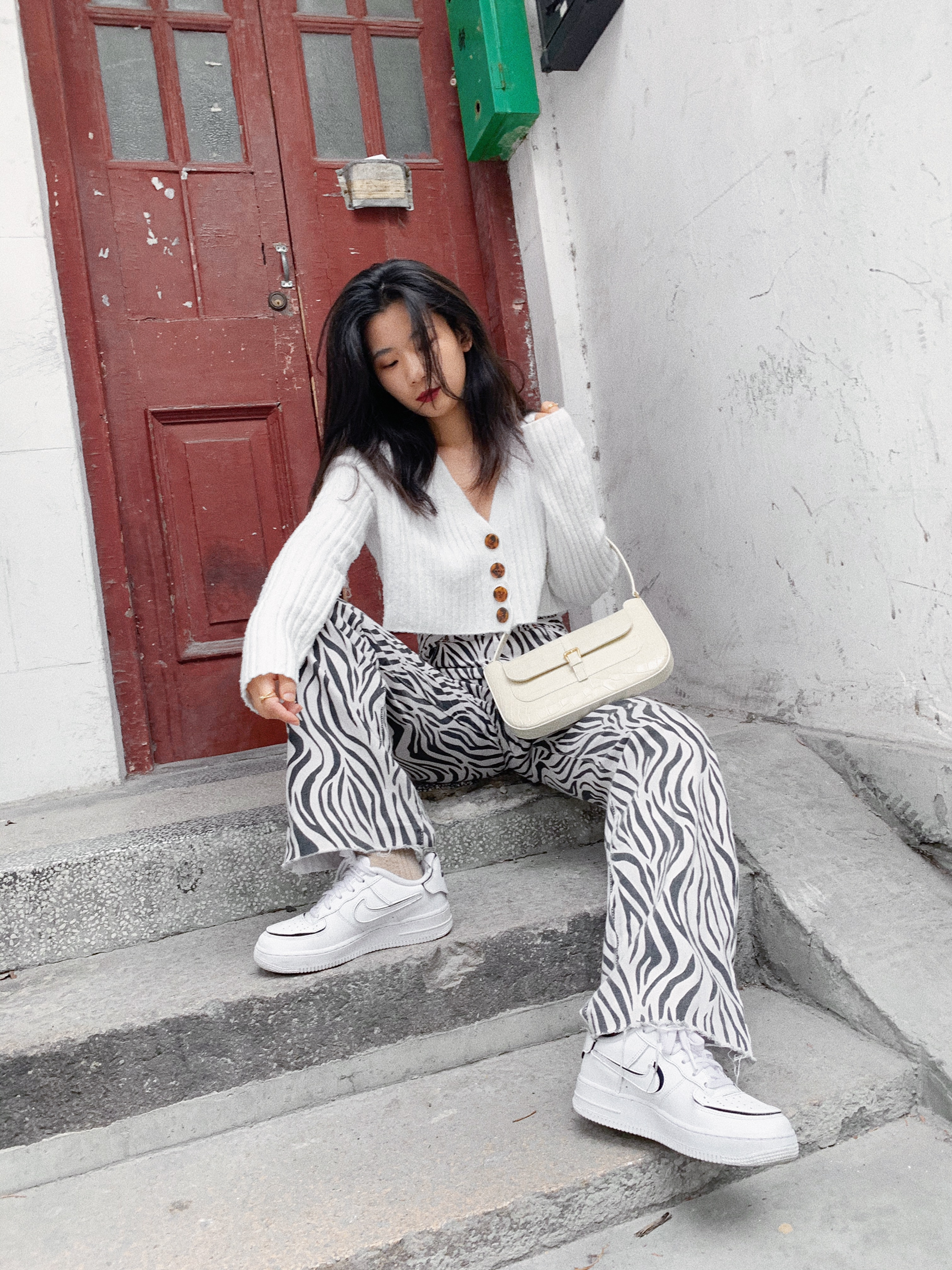 Ootd 动物纹加持白色日常