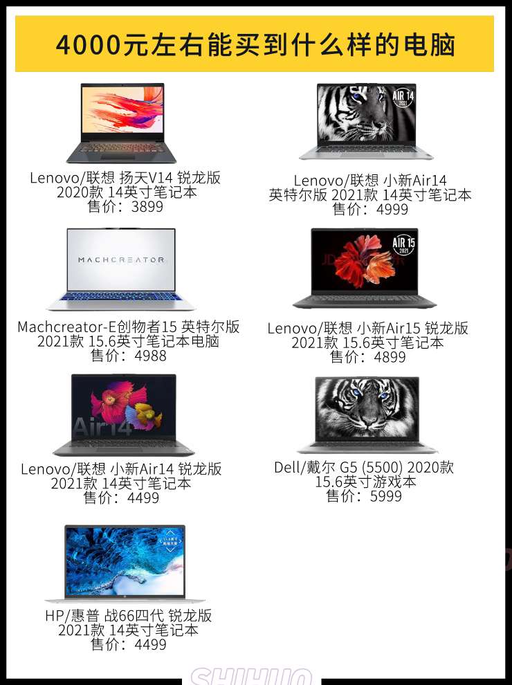 4000元左右能买到什么样的电脑