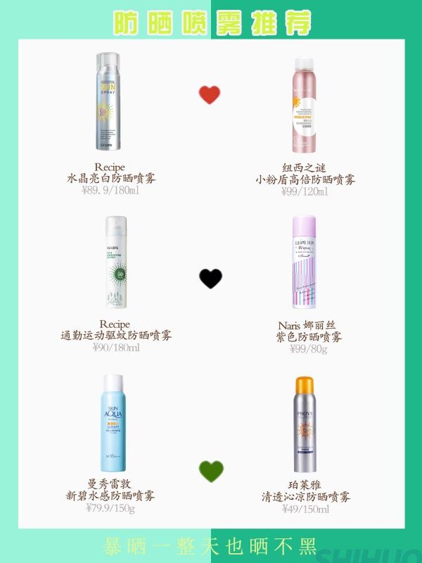 暴晒一整天也晒不黑——防晒喷雾推荐