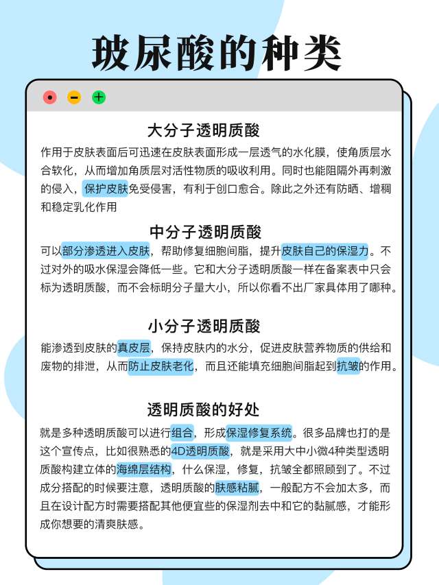 成分小课堂【3】——玻尿酸