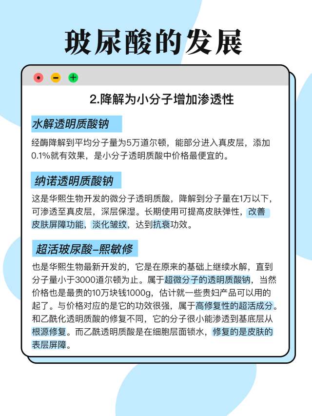 成分小课堂【3】——玻尿酸