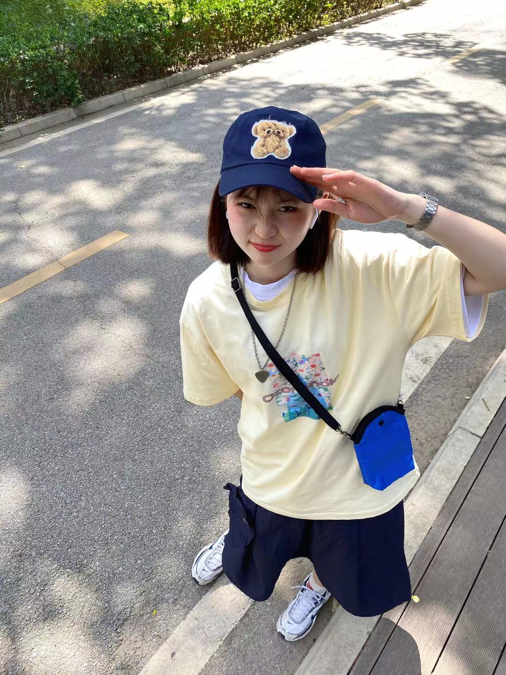 OOTD｜奶黄🌼花朵短袖！