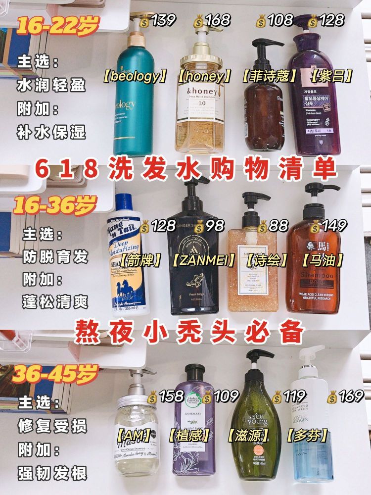 618洗发水必囤清单/控油防 脱洗发水还