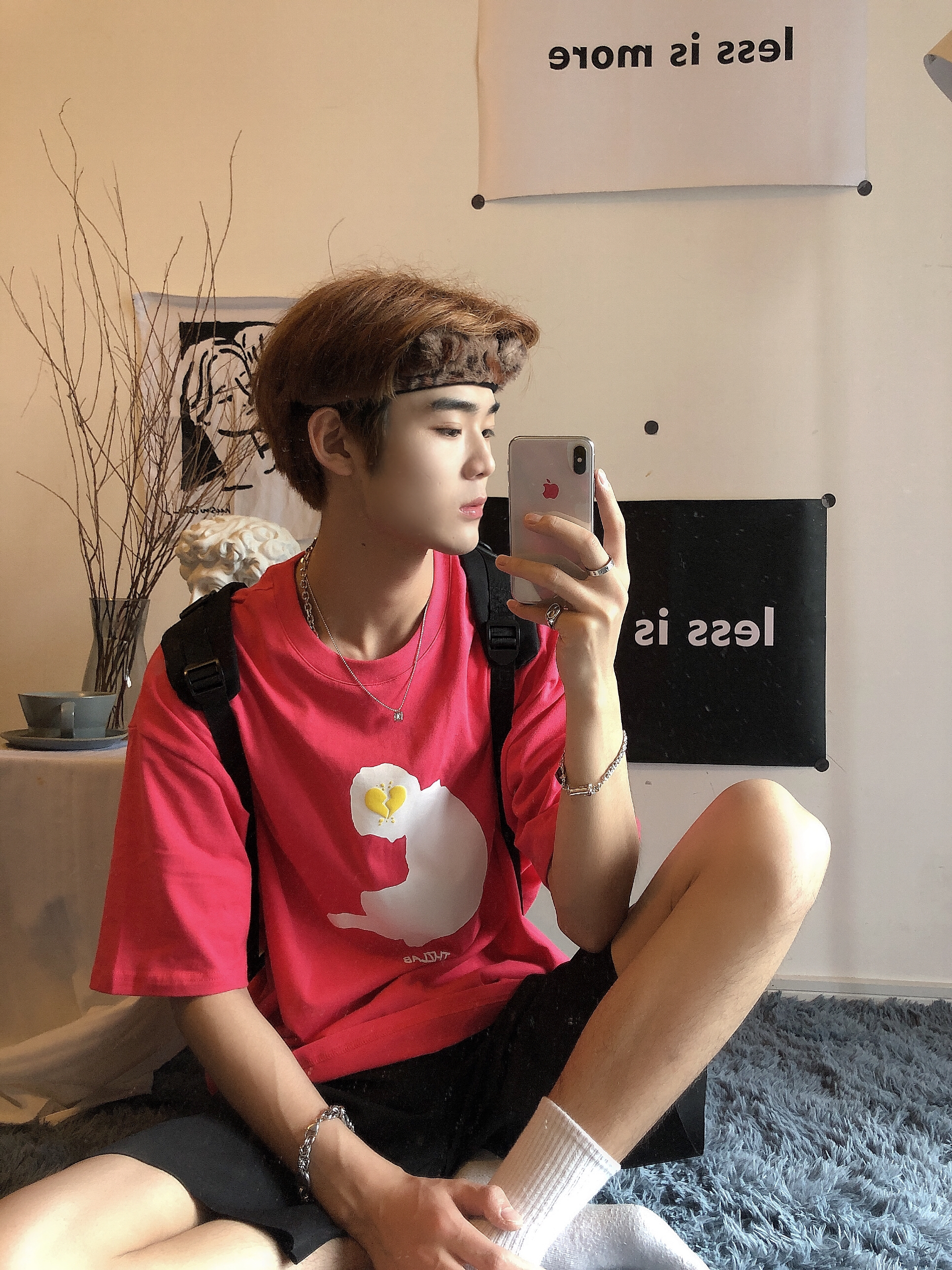 男生穿红色也好看