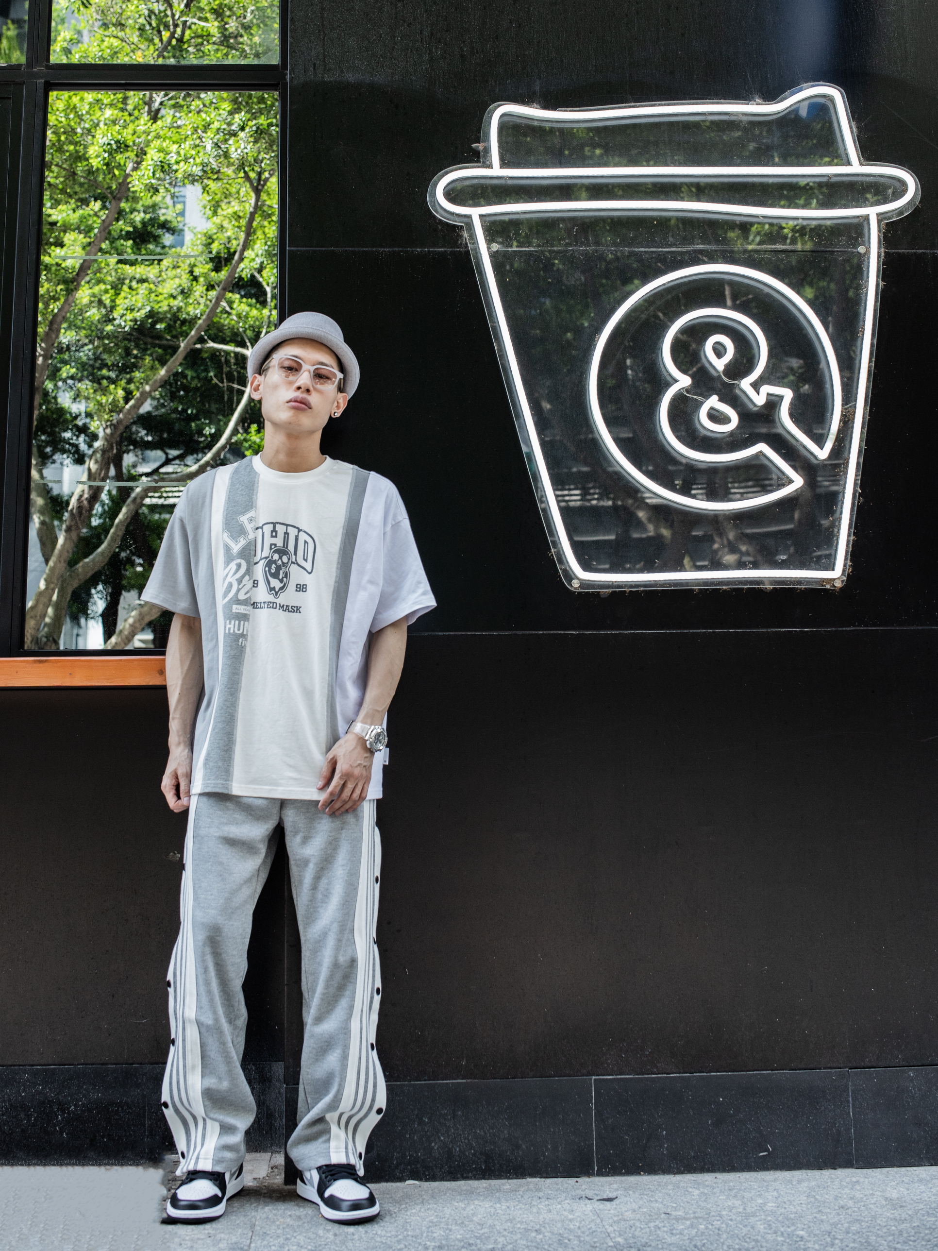 AJ1 黑白灰 同色系