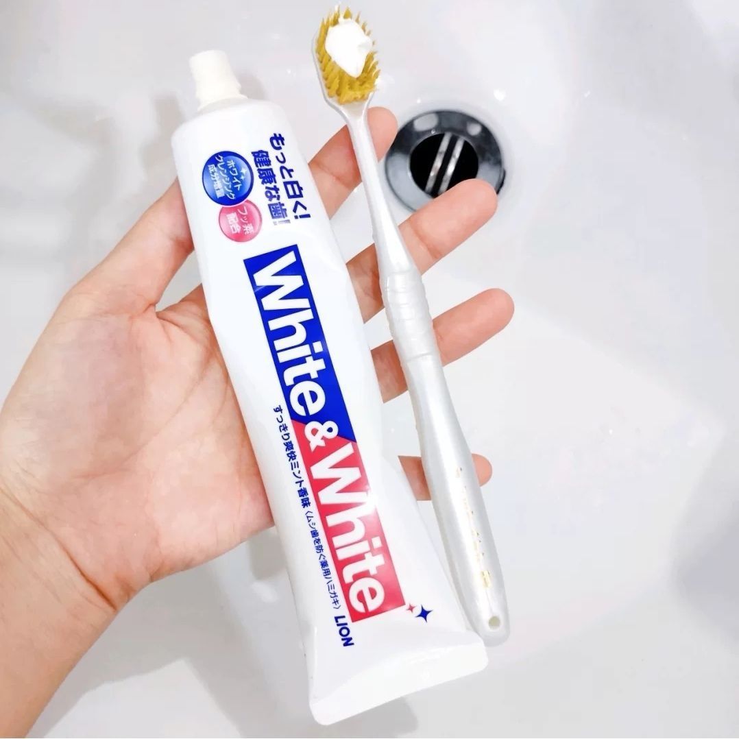 狮王 防蛀清新WHITE美白牙膏 150g