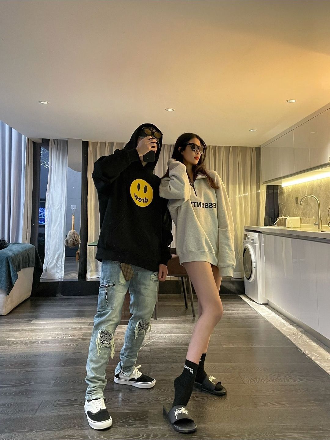 半拉链套头卫衣分享
