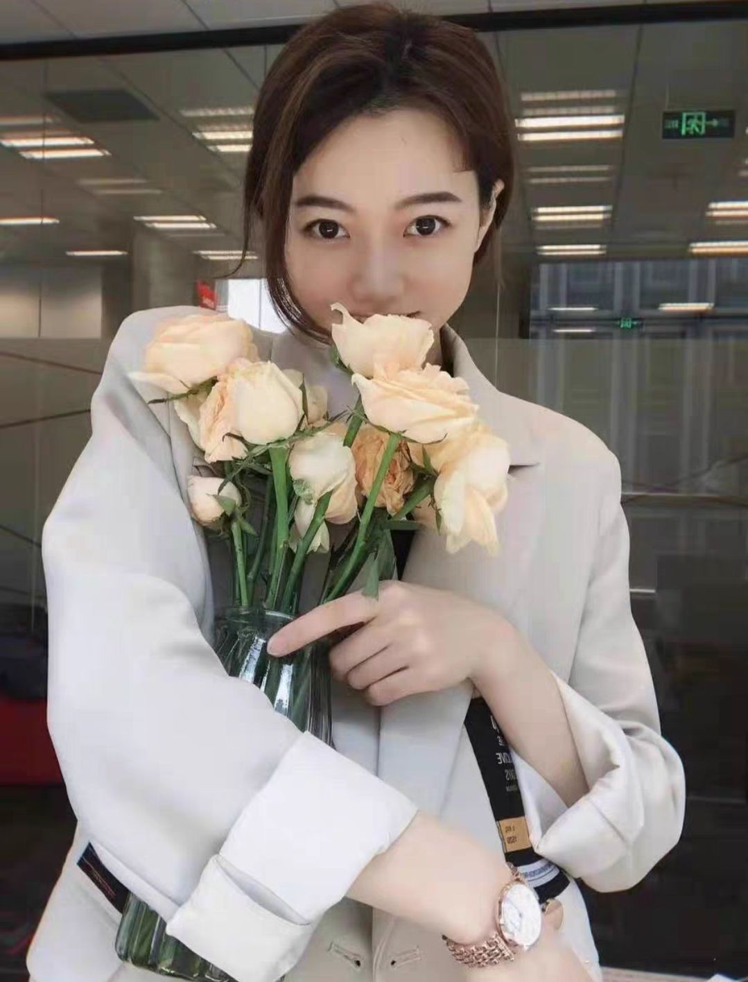 阿玛尼石英手表，明星同款