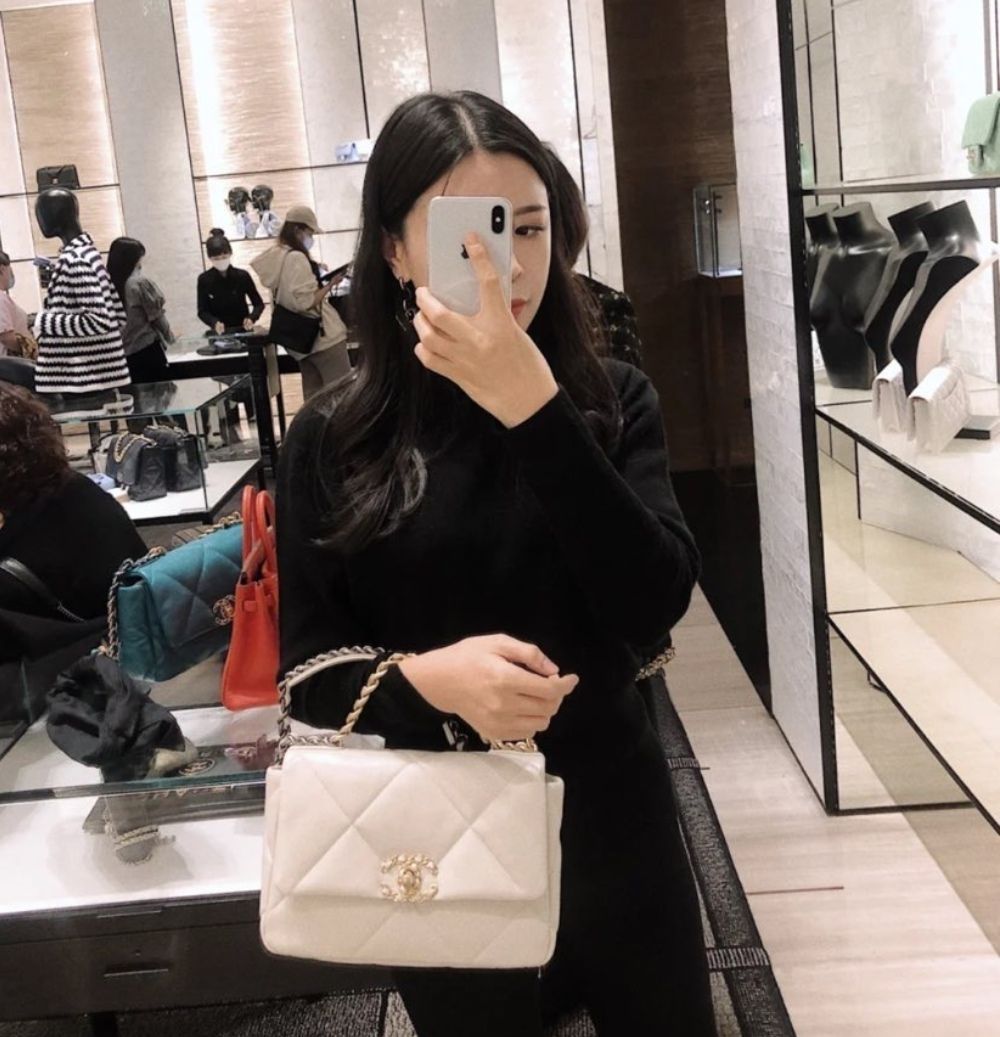 Chanel金扣口盖包小羊皮链条包分享来啦