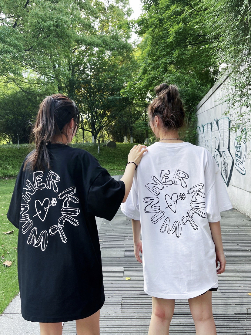 Killwinner爱心💗印花T恤穿搭