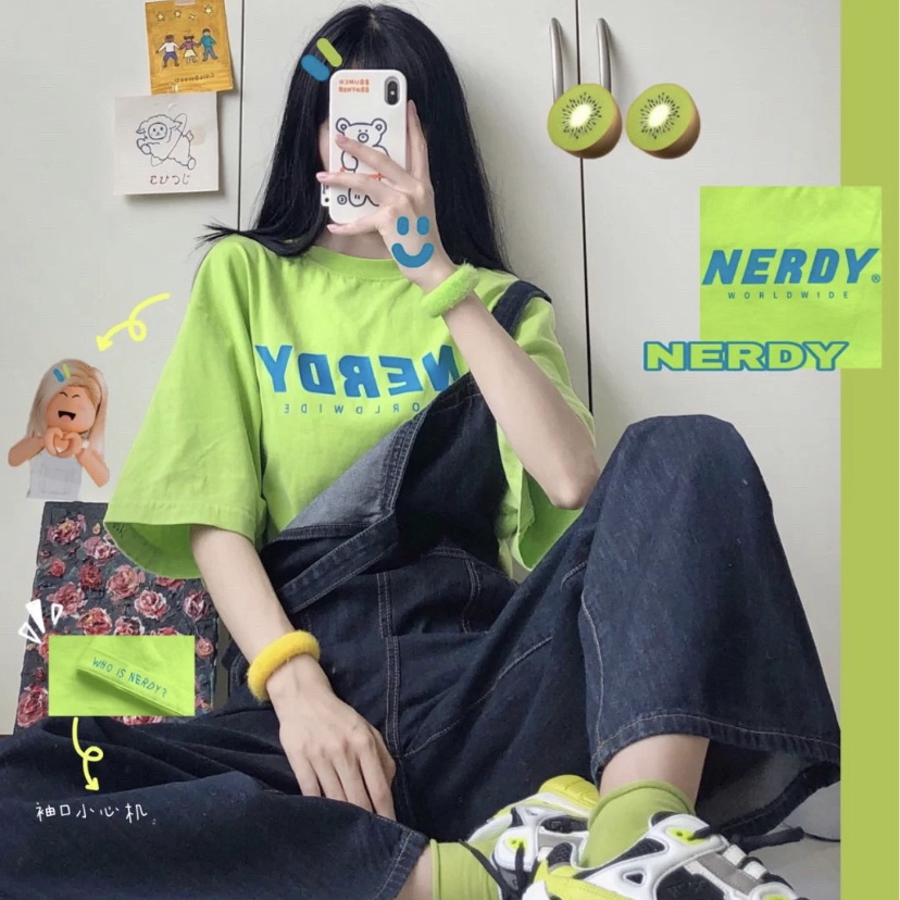 Nerdy基础款T恤穿搭