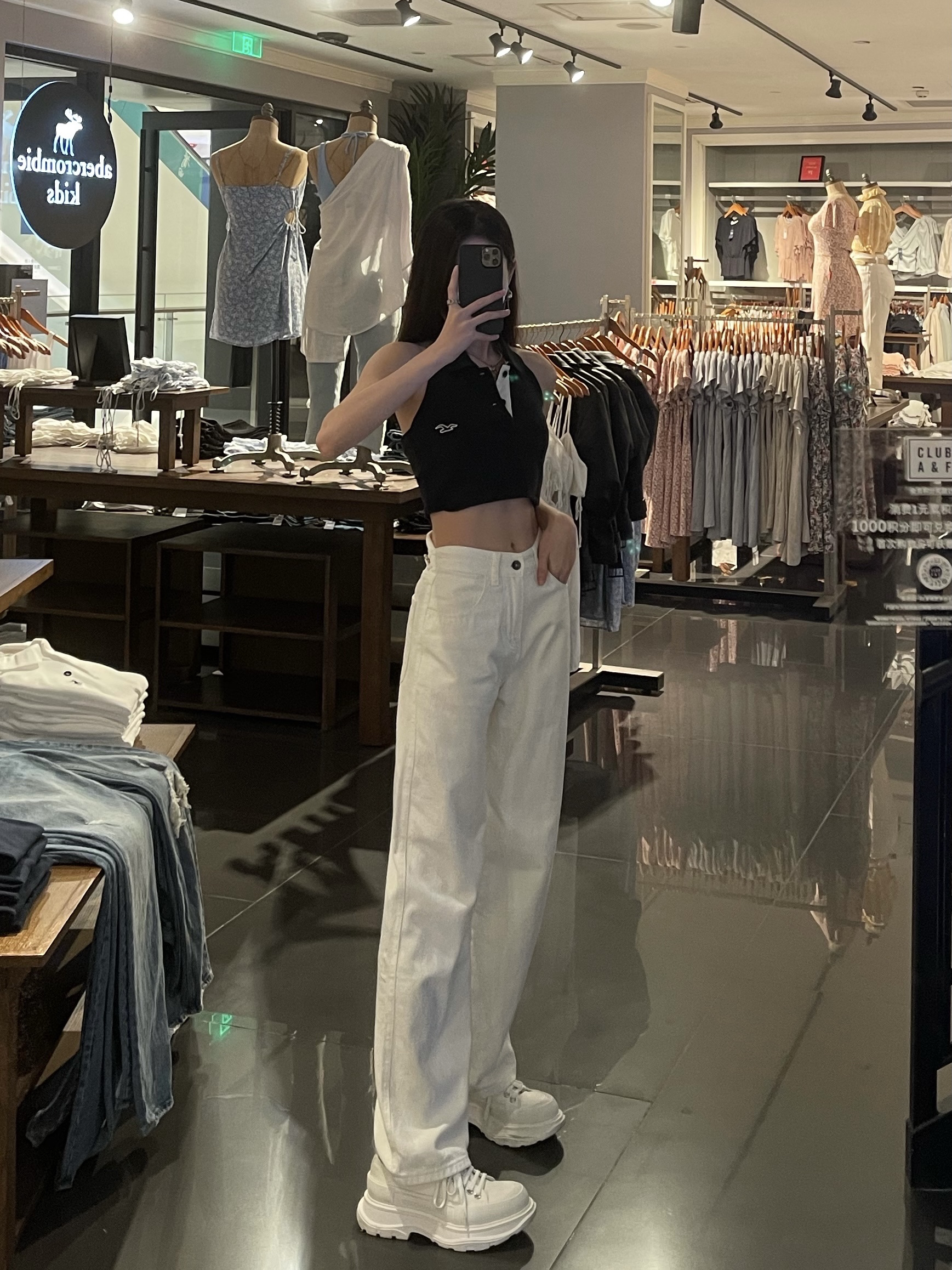 Hollister基础款Polo改造｜辣妹挂脖背心