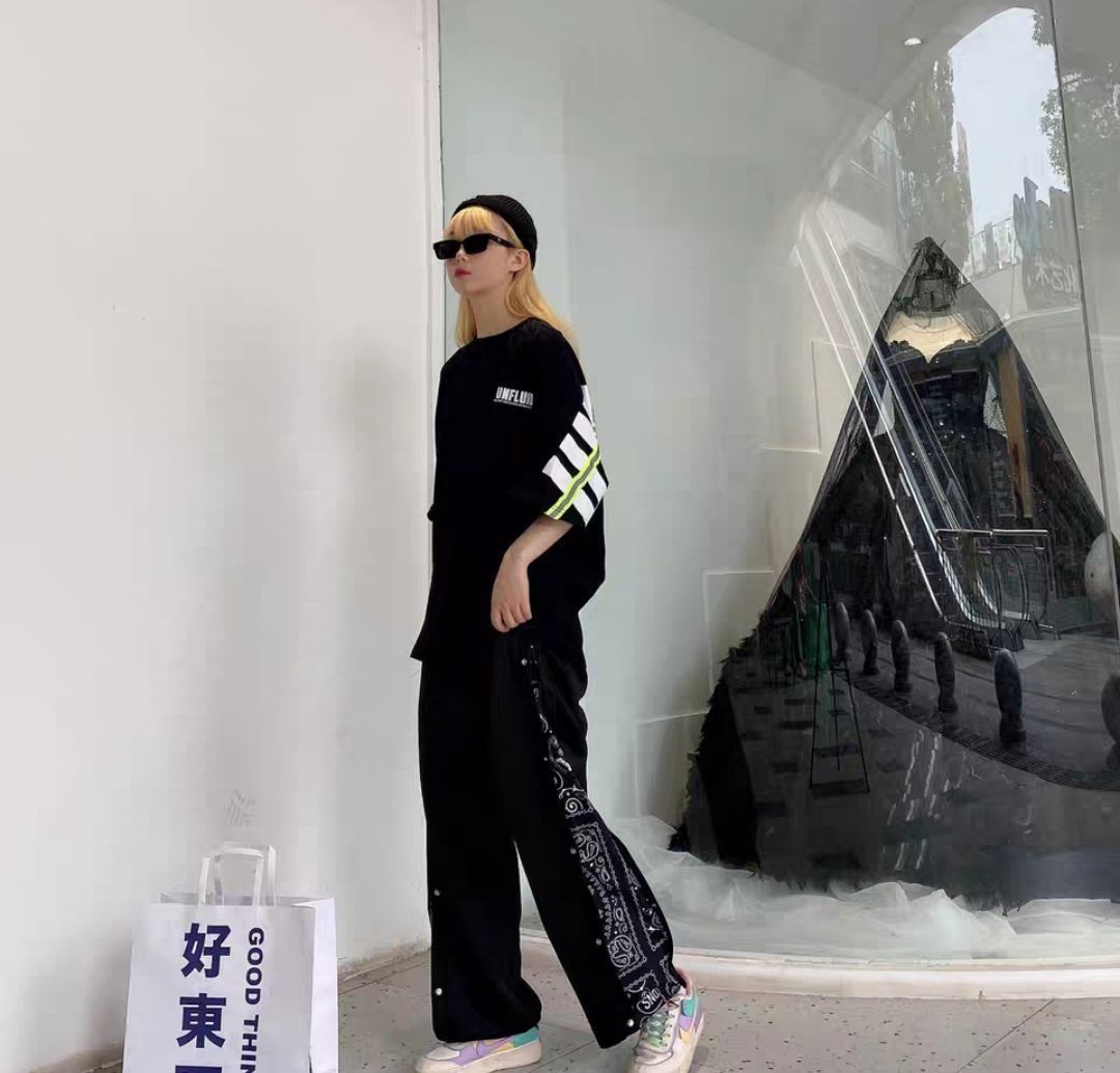 BLACKSOAG 复古腰果花拼接长裤分享来啦