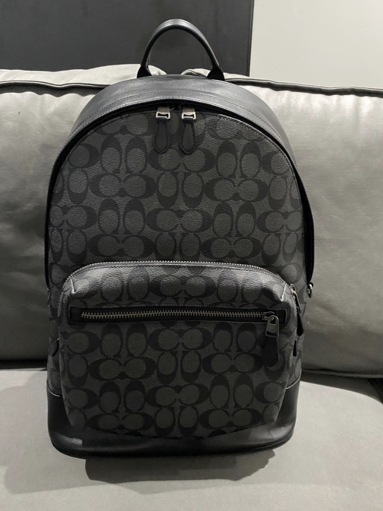 Coach老花纹双肩包分享