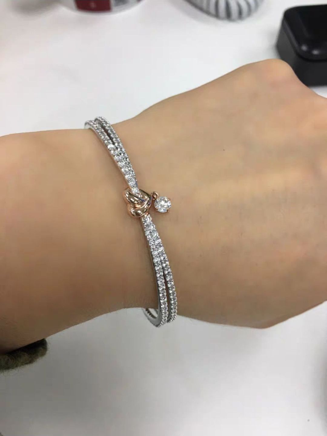 【七夕送礼推荐】Swarovski/施华洛世奇 Lifelong Heart挚爱璀璨手镯