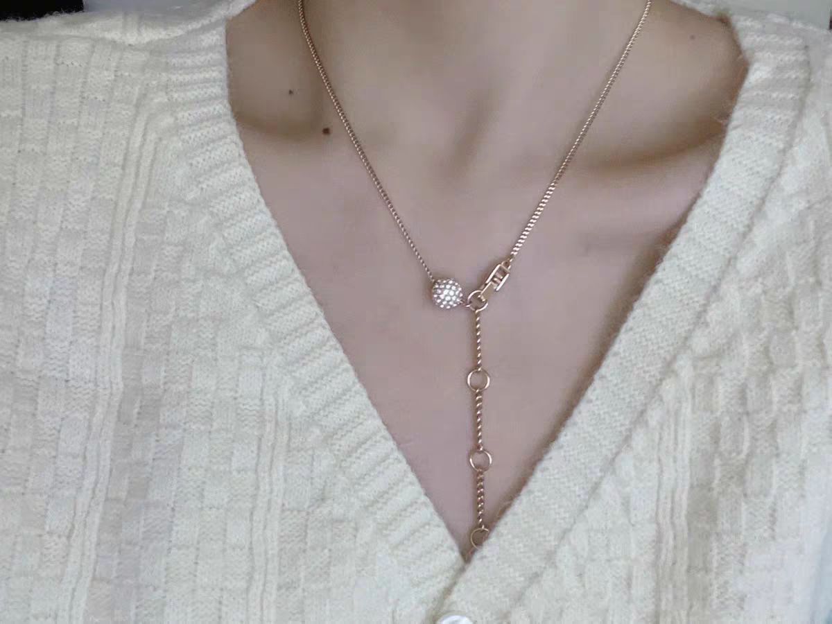 Givenchy/纪梵希 满天星许愿球镶钻吊坠项链 