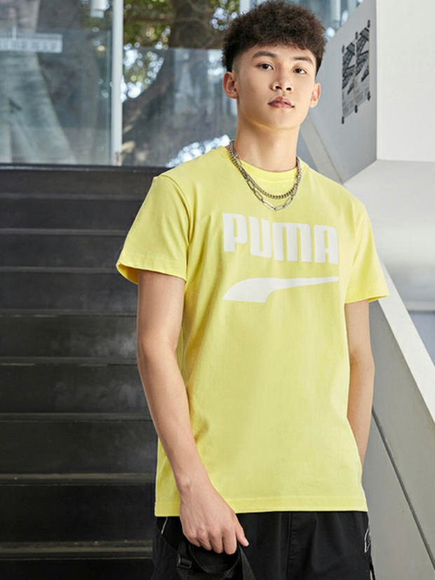 夏天男生亮色穿搭｜Puma 2021SS休闲运动透气圆领短袖T恤搭配